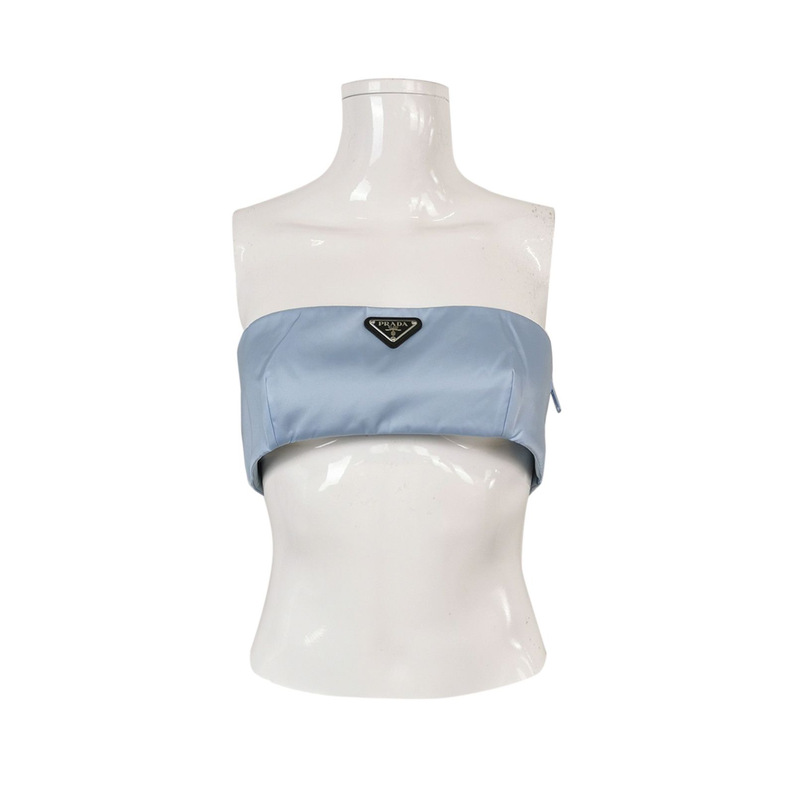Prada Prada Solid Triangle Logo Bustier Top 0089 Size L / US 10 / IT 46 - 1 Thumbnail