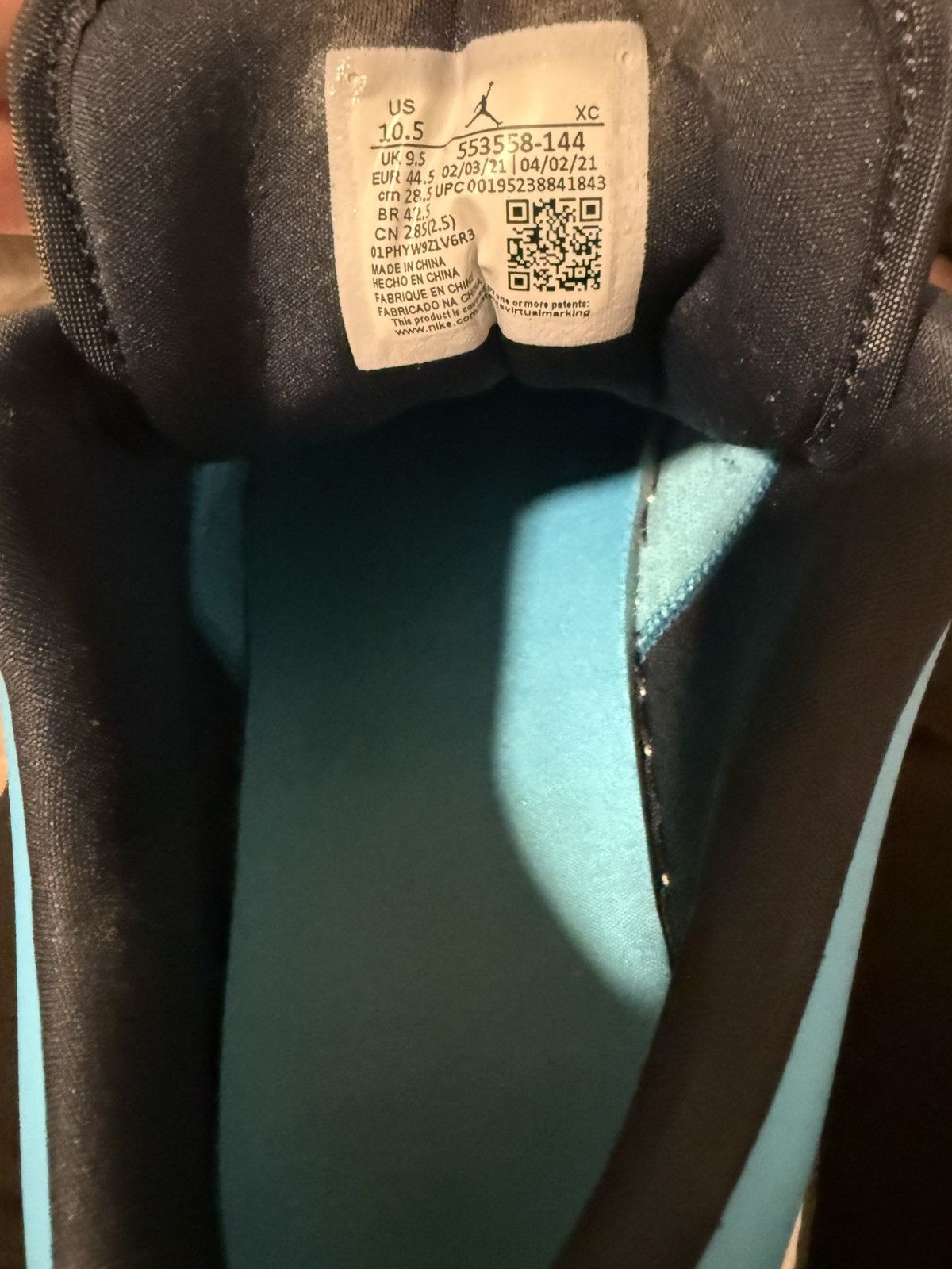 Nike Air Jordan 1 Low ‘UNC’ Size US 10.5 / EU 43-44 - 7 Thumbnail