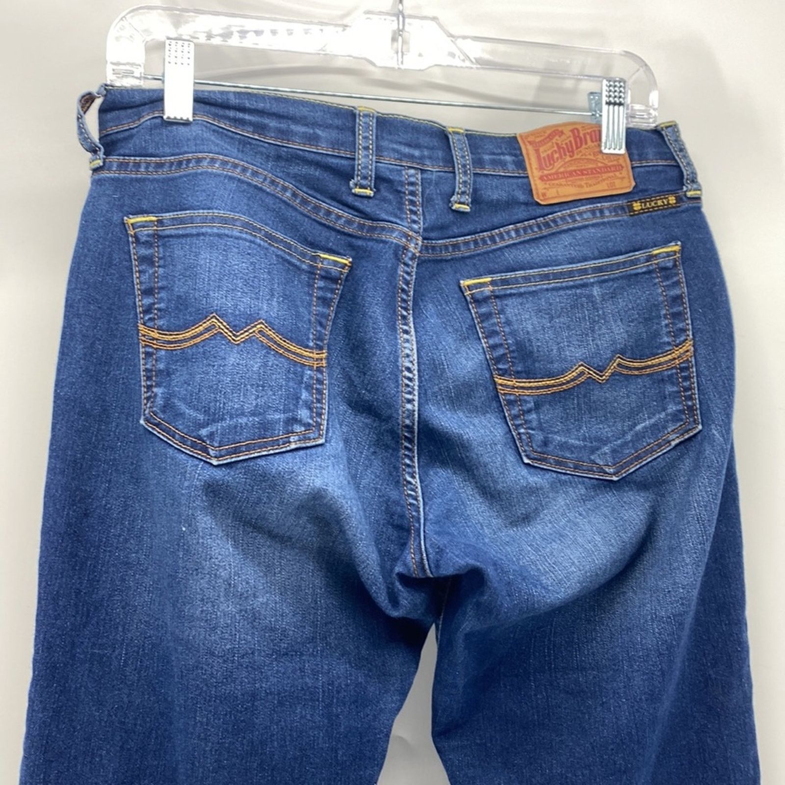 Lucky Brand Lucky Brand mid rise flare Y2K bohemian Gypsy jeans sz 28 Size 28" / US 6 / IT 42 - 6 Thumbnail
