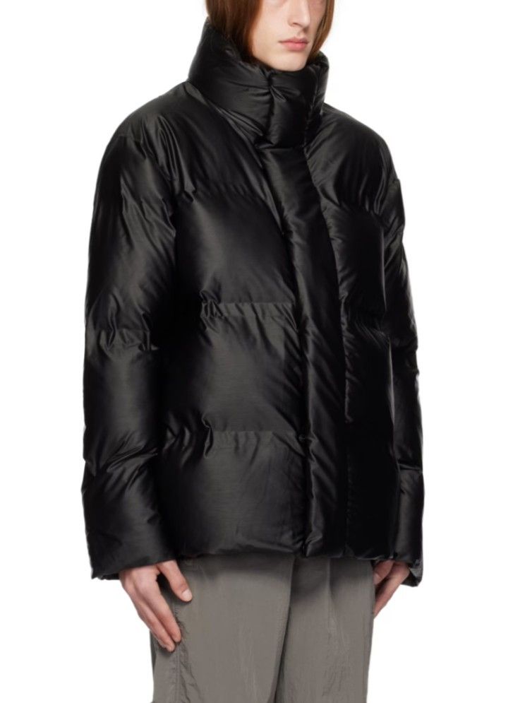 Rains Black Bator Puffer Jacket Size US L / EU 52-54 / 3 - 2 Thumbnail