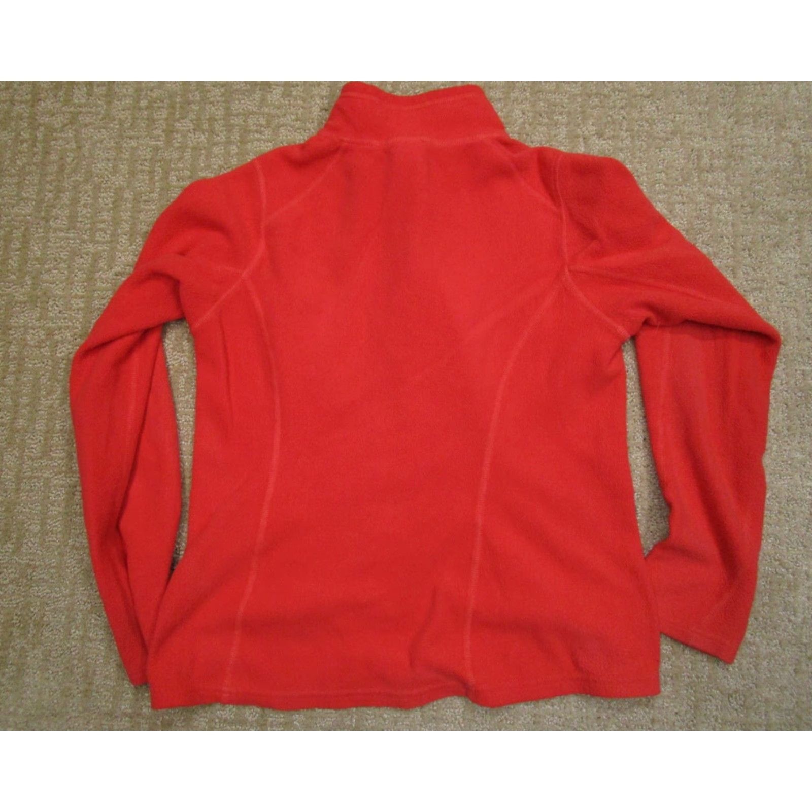 The North Face The North Face Pullover Womens Small Orange Fleece 1/4 Zip Mock Neck Sweatshirt Outdoor Classic Geometric Logo Mens Size S / US 4 / IT 40 - 3 Thumbnail