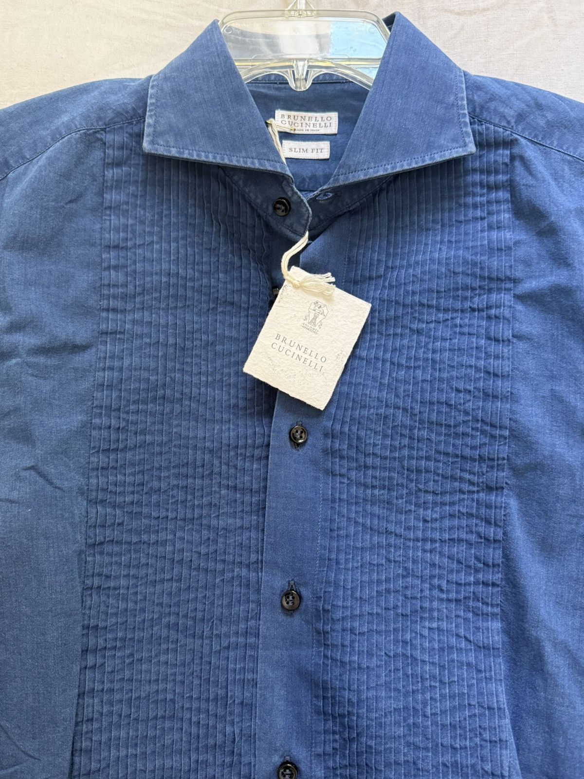 Brunello Cucinelli Brunello cucinelli blue button down Size US S / EU 44-46 / 1 - 3 Thumbnail