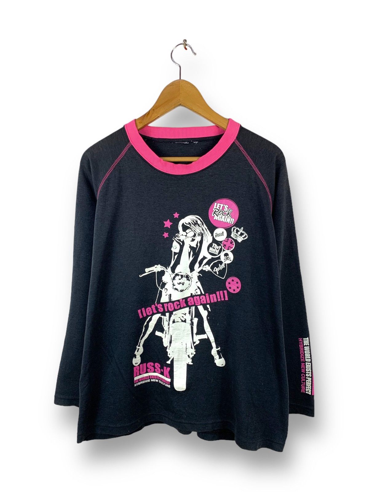 image of Steals! Russ K Sexy Girl Hysteric Lookalike Sweatshirt in Black, Men's (Size Large)