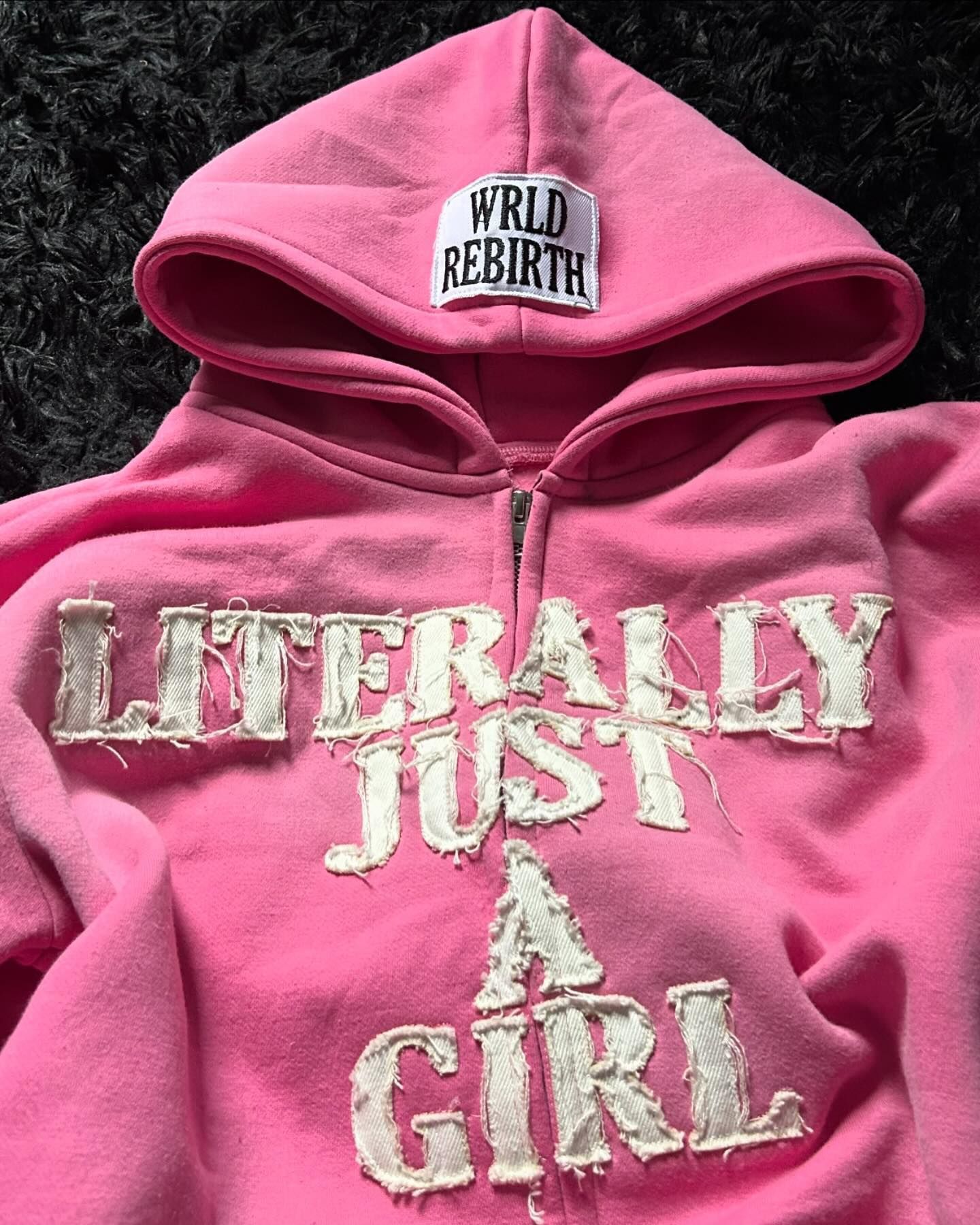 Other Y2K letter patch embroidered hoodie loose zipper top Size 3XL / US 20-22 - 2 Thumbnail