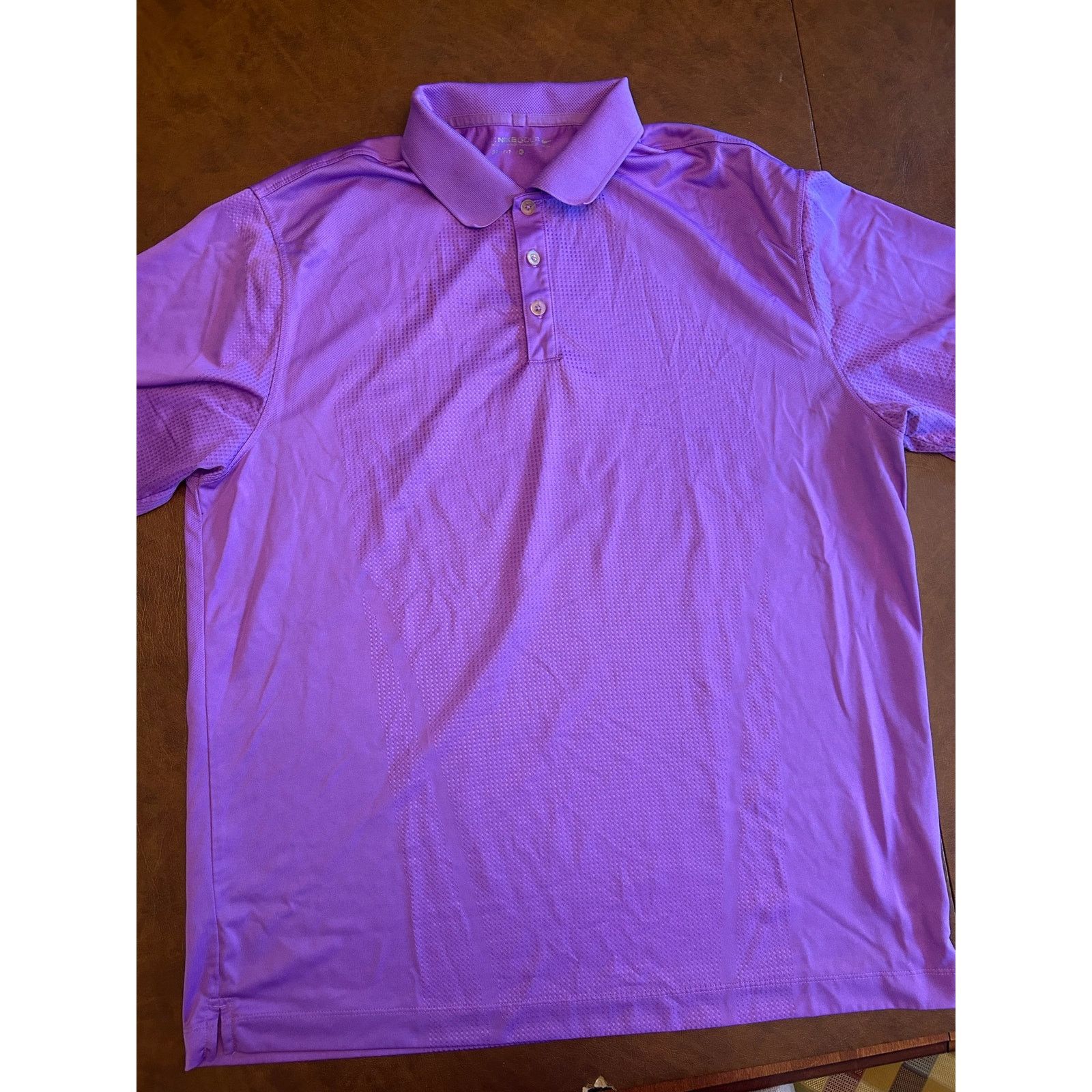 Nike Nike Golf Dri-Fit Purple Polo Men's XL Size US XL / EU 56 / 4 - 3 Thumbnail
