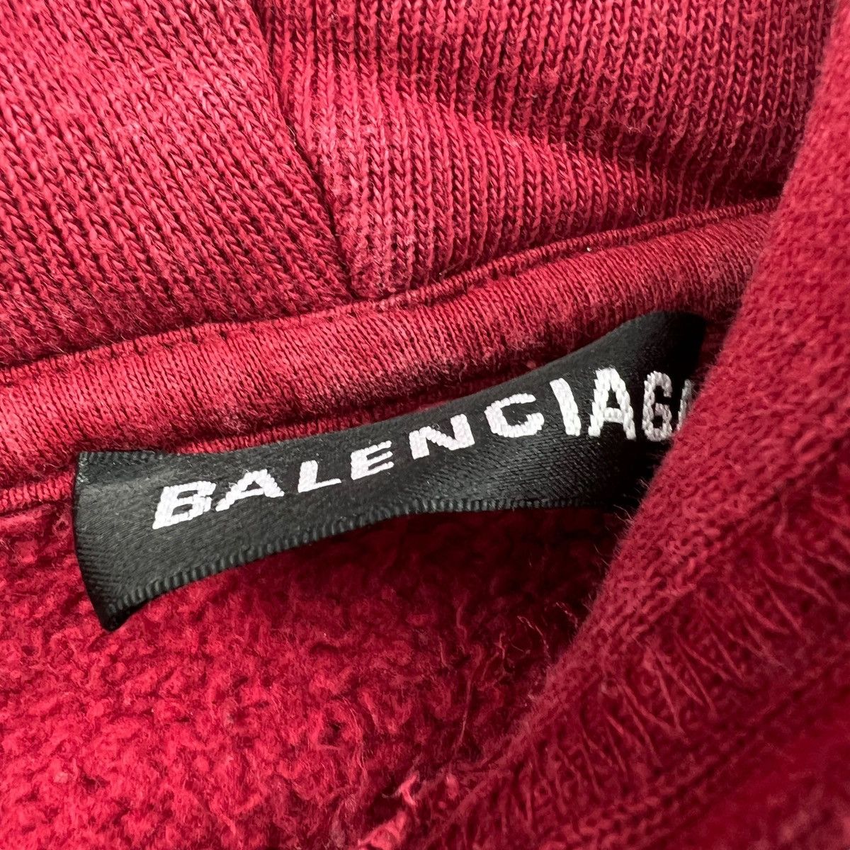 Balenciaga Balenciaga BB Crest Red Hoodie Size US L / EU 52-54 / 3 - 4 Thumbnail