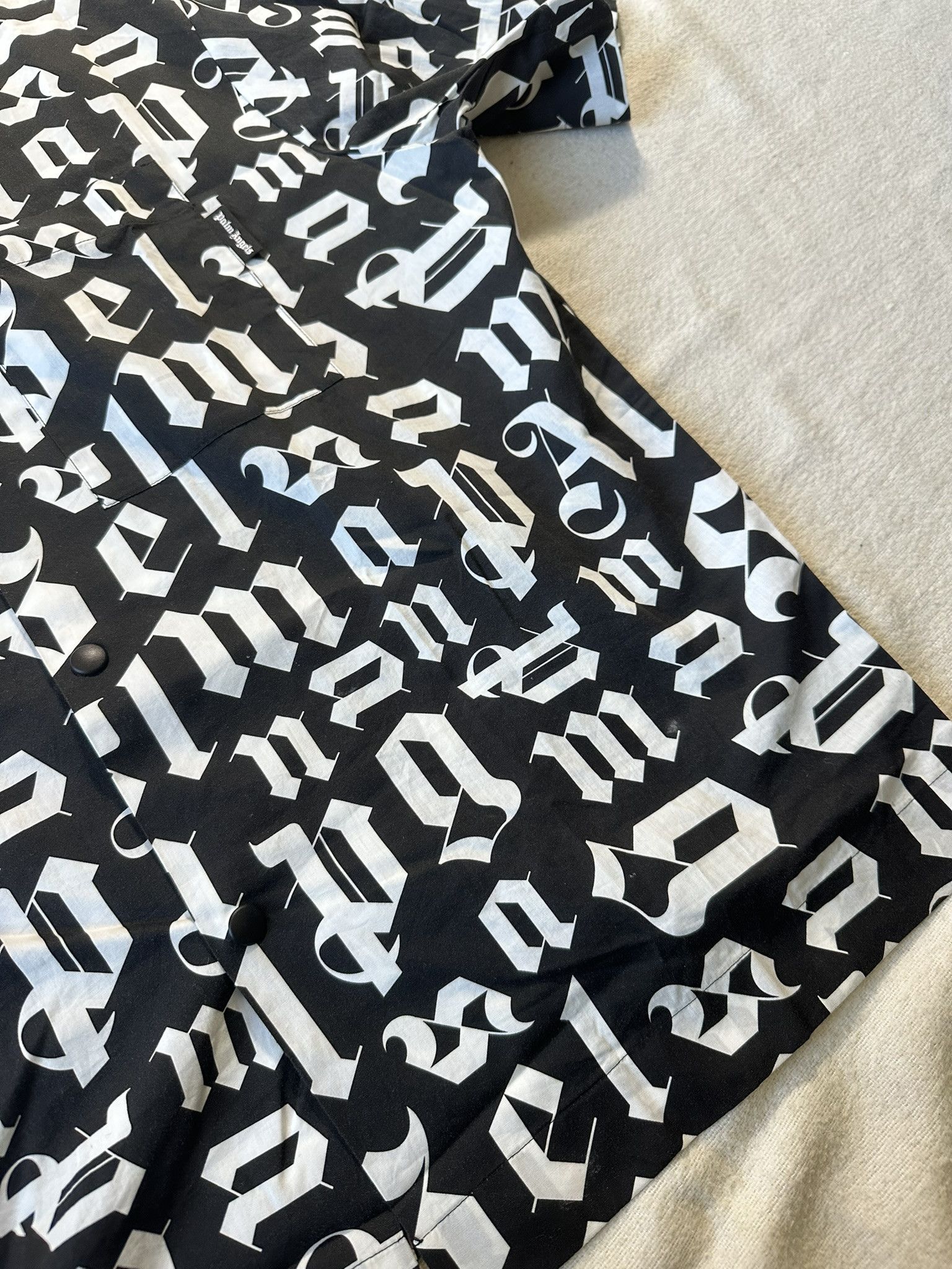 Palm Angels Palm Angels Shirt Logo Broken Monogram Black Size US L / EU 52-54 / 3 - 4 Thumbnail