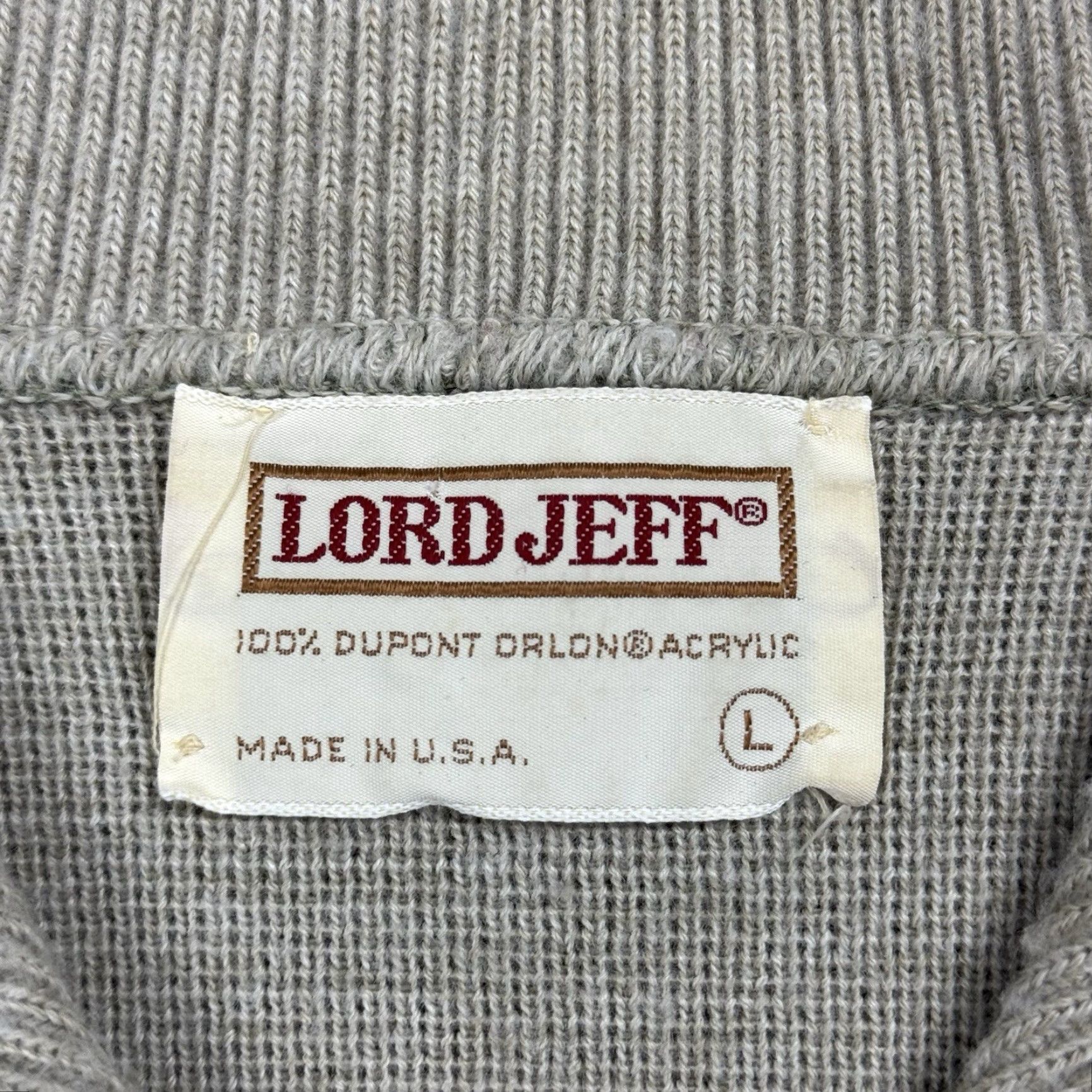 Vintage VINTAGE Lord Jeff Fair Isle Sweater Pullover Knit Beige L Collared Nautical Mens Size US L / EU 52-54 / 3 - 3 Thumbnail