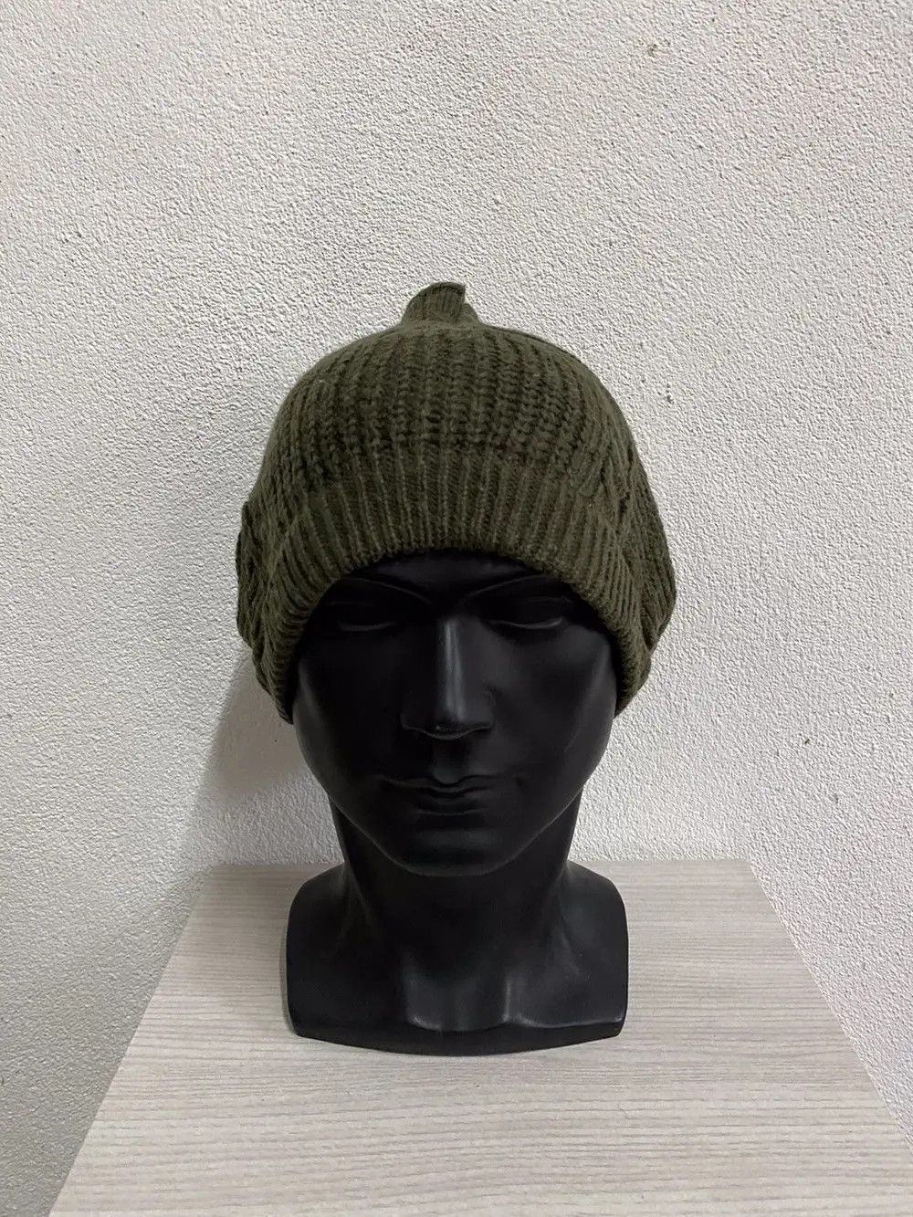 Japanese Brand Japanese Brand Military Colour Knit Beanie Hat Size ONE SIZE - 3 Thumbnail