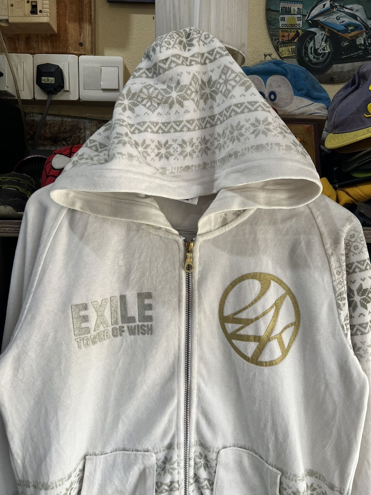 Japanese Brand 🔥Rare 24 Karats Exile Tower of Wish Zipper Hoodie Size US M / EU 48-50 / 2 - 3 Thumbnail