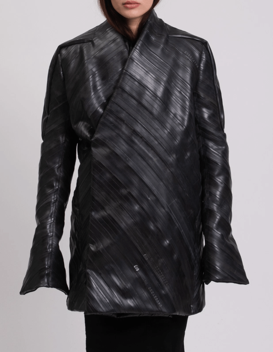 Rick Owens 1/1 RICK OWENS Recycled Rubber Jacket Size S / US 4 / IT 40 - 3 Thumbnail