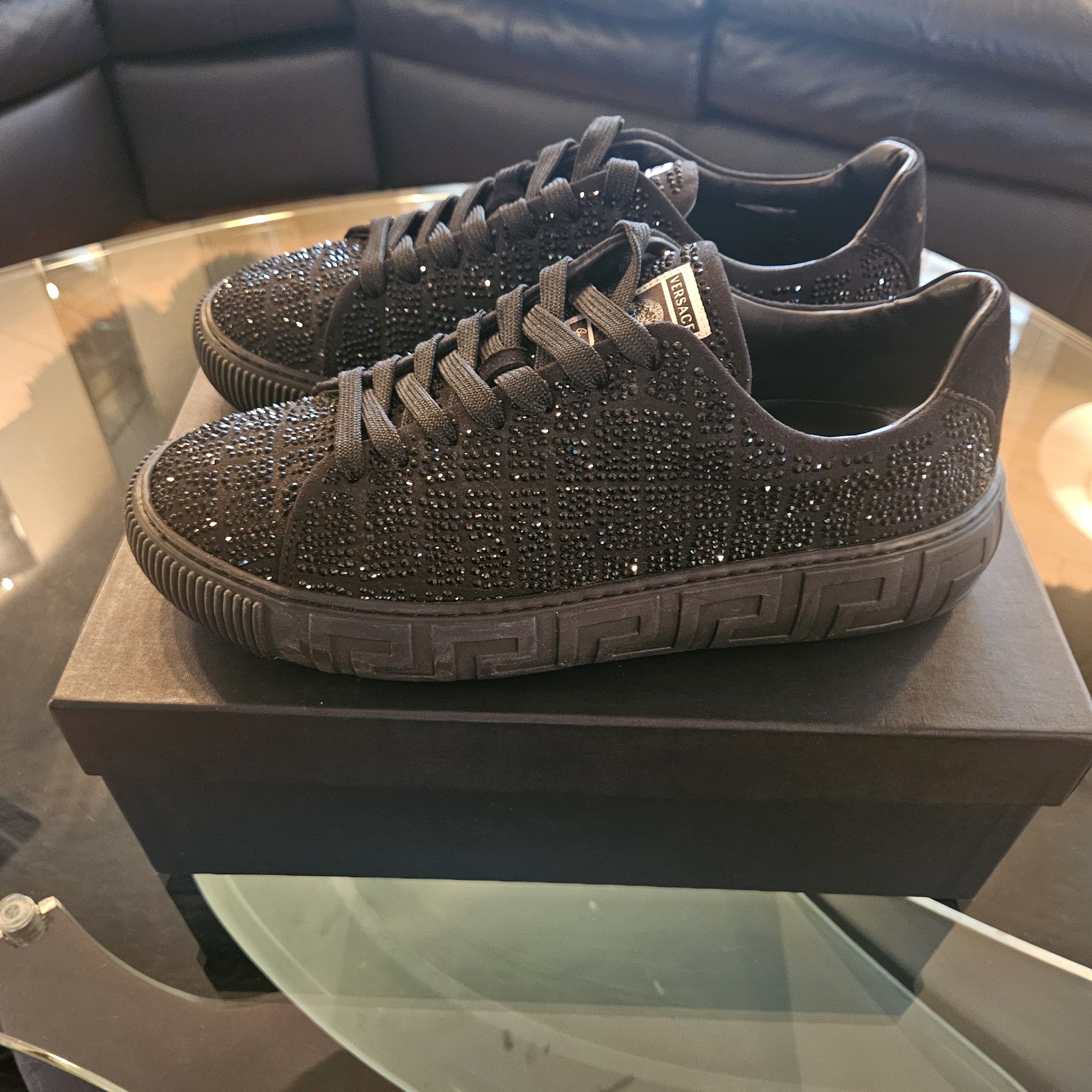 Versace Versace Greca Low 'Crystal Croc Effect Size US 10 / EU 43 - 5 Thumbnail