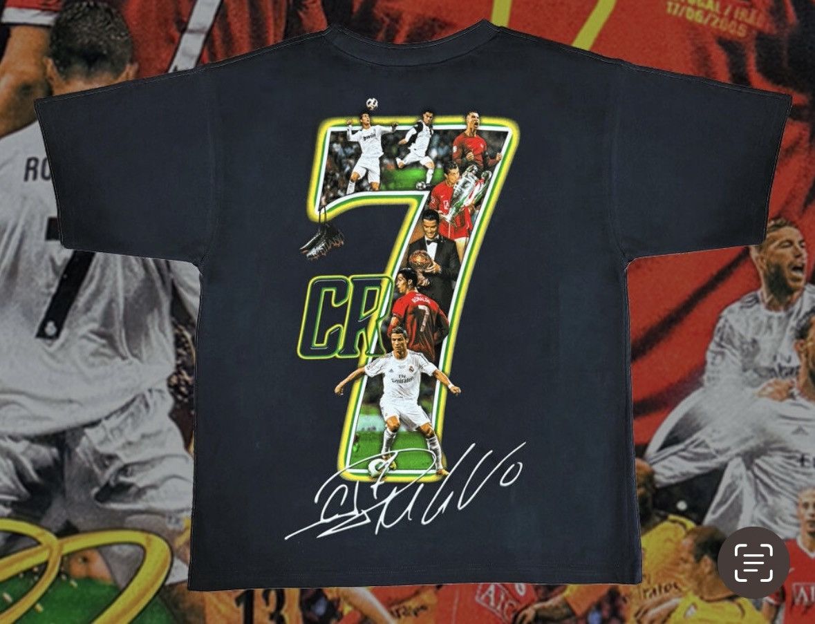 Marino Morwood Cristiano Ronaldo Marino Morwood Bootleg Black Tee Large Size US L / EU 52-54 / 3 - 2 Thumbnail