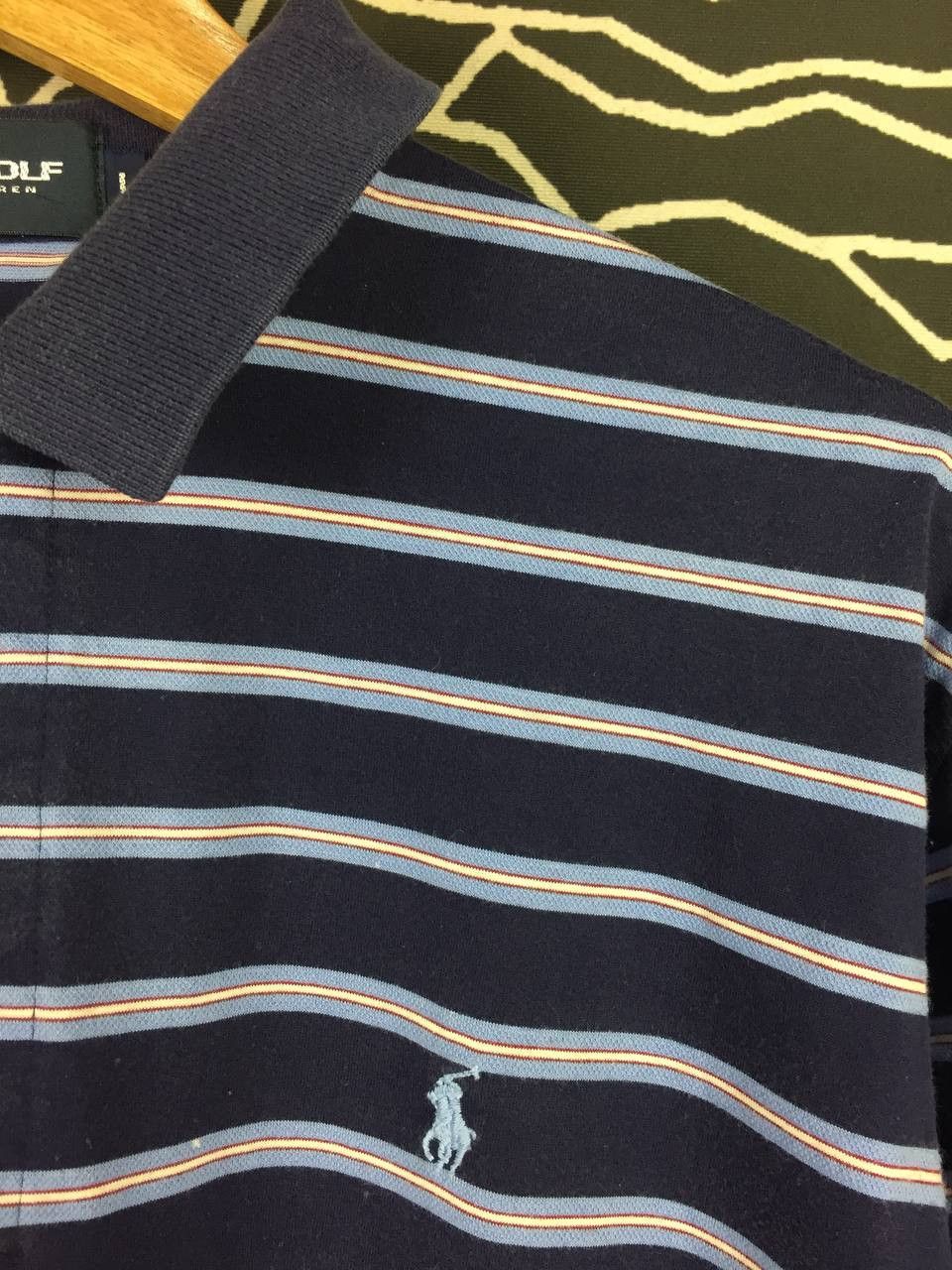 Ralph Lauren Vtg Ralph Lauren Polo Golf Preppy Sportswear Stripe Polo Tee Size US L / EU 52-54 / 3 - 4 Thumbnail