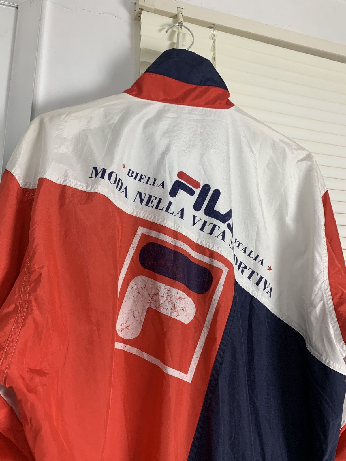 Fila × Vintage Vintage 90s Fila Sport Oversized Track Jacket Size US L / EU 52-54 / 3 - 3 Thumbnail