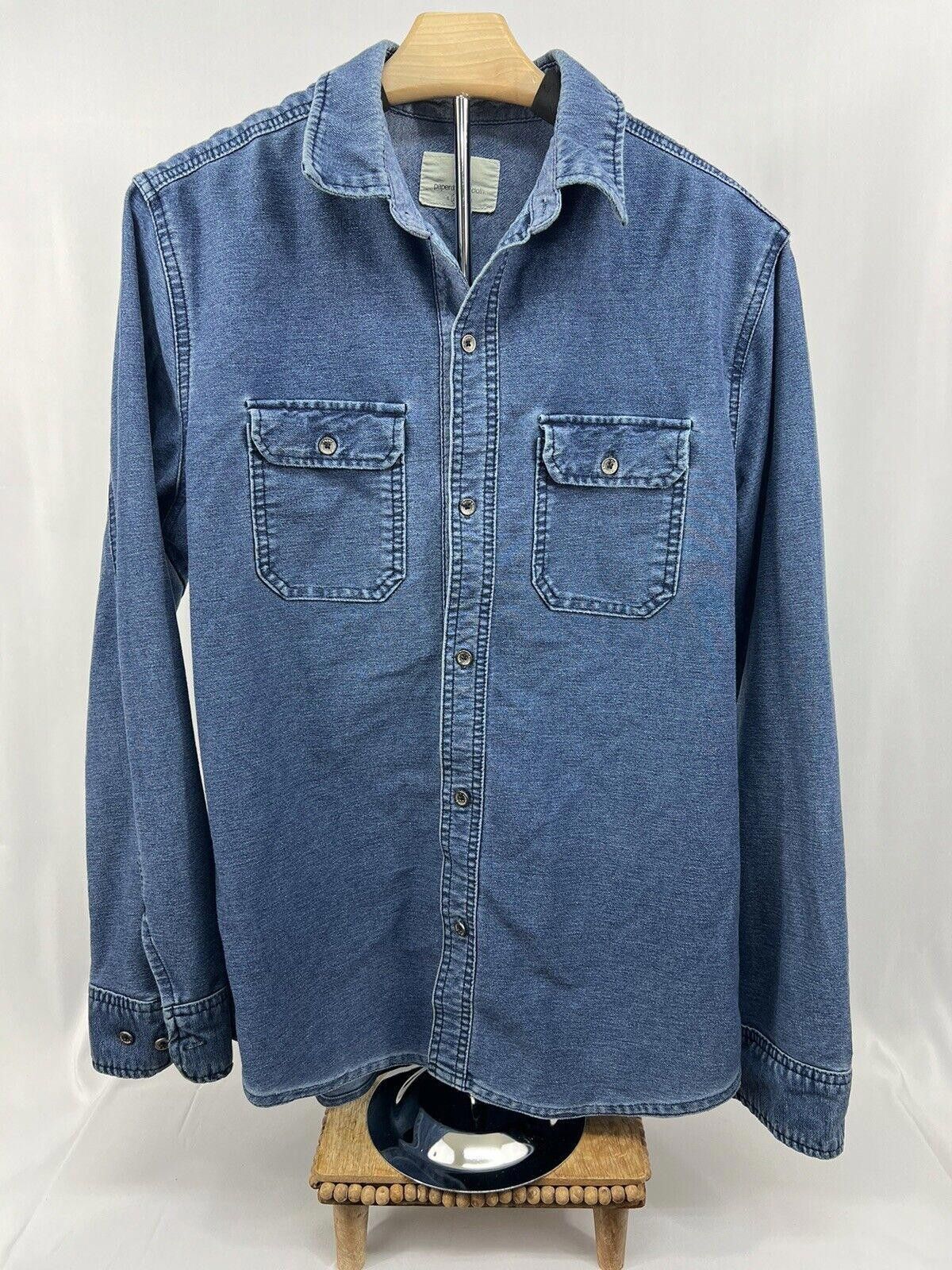 Designer PAPER DENIM & CLOTH (Size:M), Blue Long Sleeve (Unisex) Size US M / EU 48-50 / 2 - 1 Thumbnail