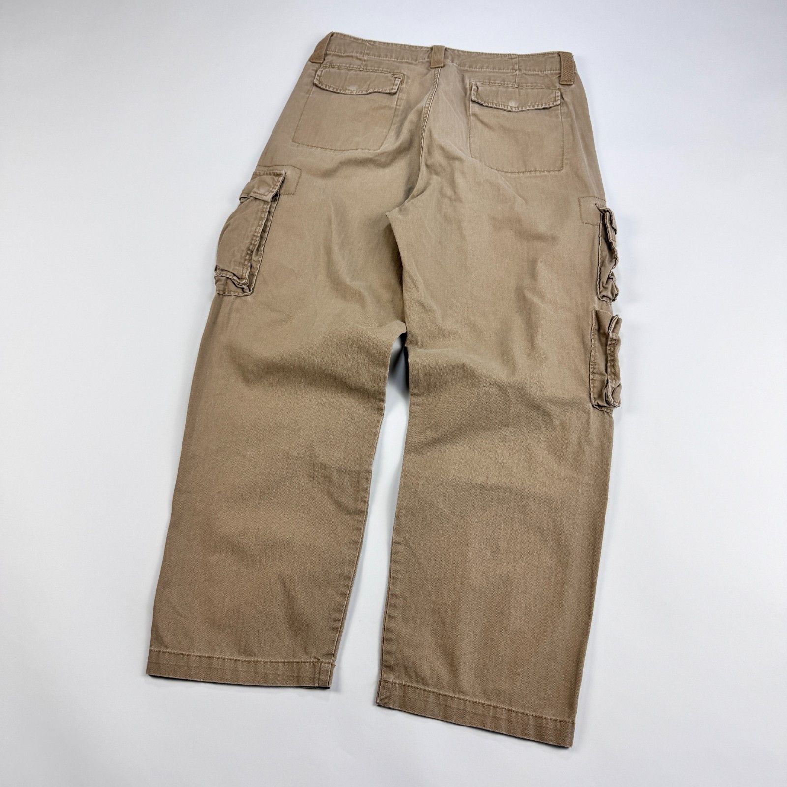 Vintage Baggy Utility Cargo Pants Y2K Rugged Workwear 35x30 Size US 34 / EU 50 - 9 Thumbnail
