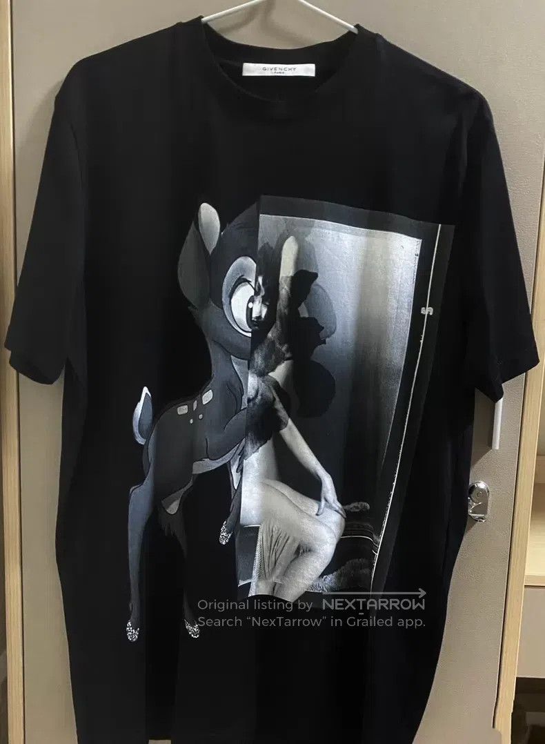 Givenchy Givenchy Black and White Deer Short Sleeve Size US S / EU 44-46 / 1 - 1 Thumbnail