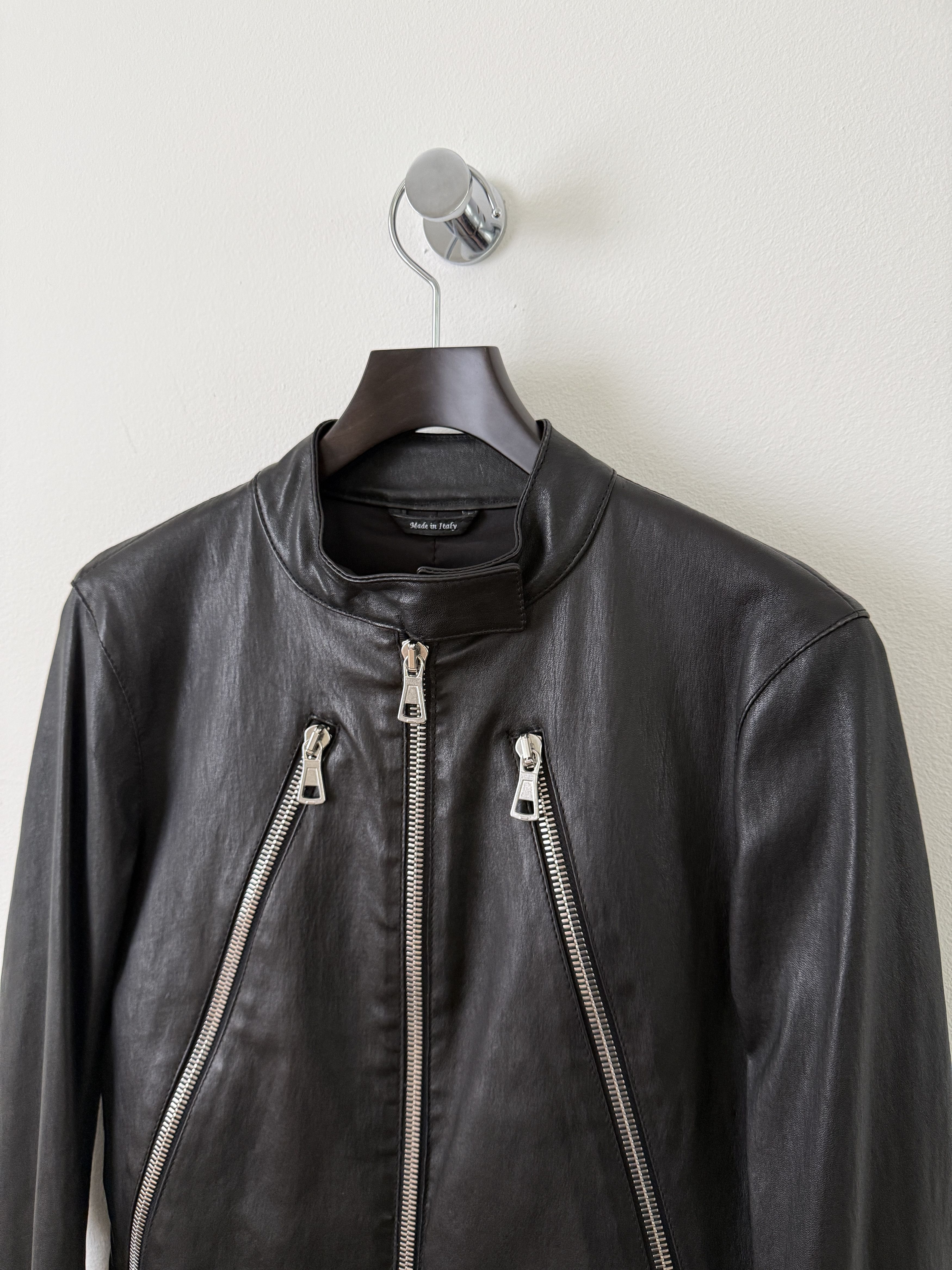 Maison Margiela 2013 5 Zip Leather Moto Jacket Size M / US 6-8 / IT 42-44 - 6 Thumbnail