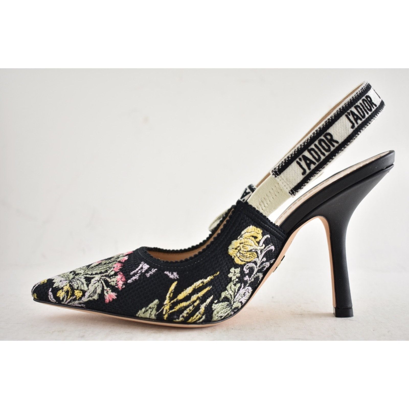 Dior Dior J'adior Millefiori Floral Ribbon Logo Slingback Pump Size US 7 / IT 37 - 12 Thumbnail