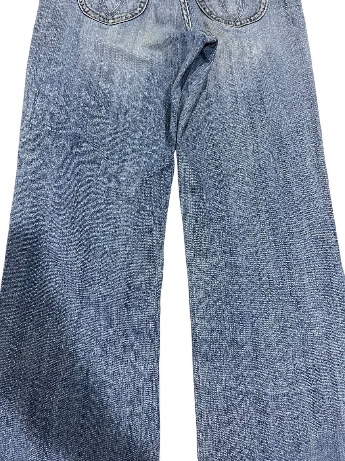 If Six Was Nine × Japanese Brand × Le Grande Bleu (L.G.B.) FLARE💥 JAPANESE BRAND WASHED BLUE DENIM PANTS Size 30" / US 8 / IT 44 - 10 Thumbnail