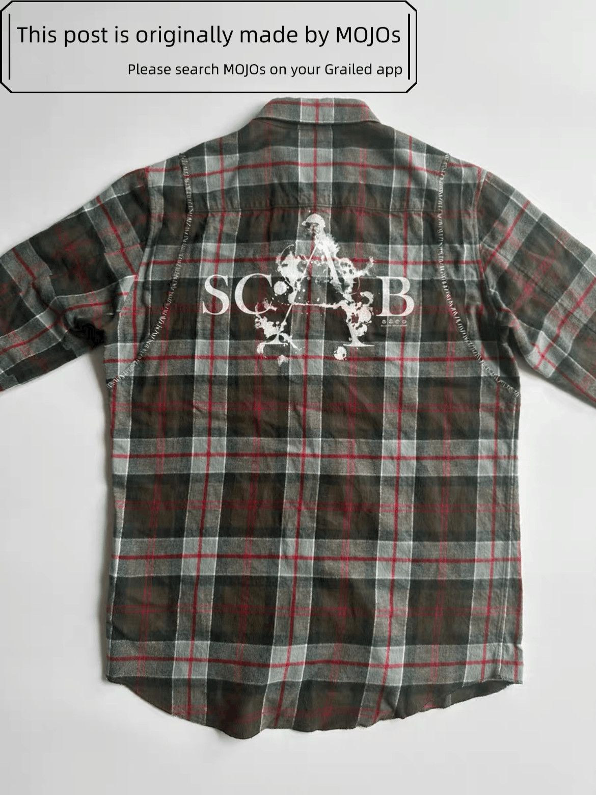 Undercover Sz 4 Undercover 03SS SCAB Heavy Distressed Stitch Shirt Size US XL / EU 56 / 4 - 2 Thumbnail