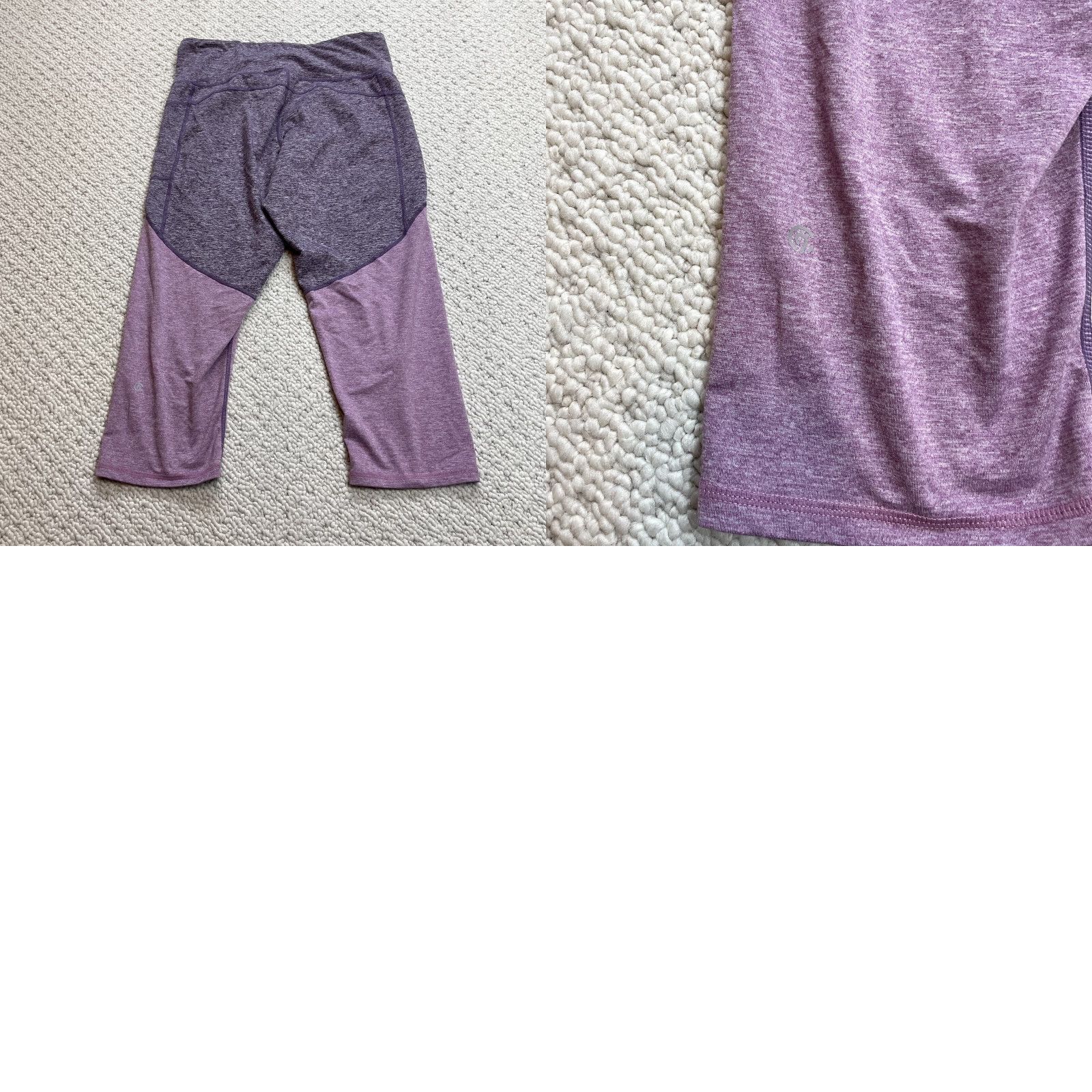 Champion Champion C9 Active Yoga Pants Women's XL Purple Cropped Leg Style Straight Inseam 20 in 30 in Waist 30 in Gym Yoga Running Size 40" / US 18 - 8 Thumbnail