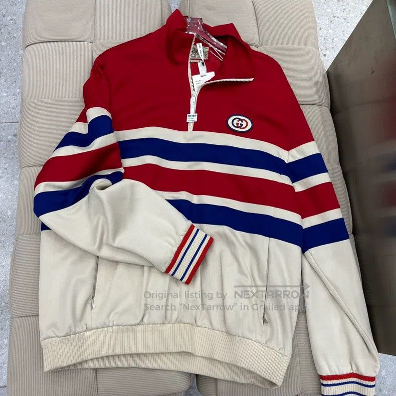 Gucci Gucci Logo tiger embroidery stand-up collar zipper jacket Size US XL / EU 56 / 4 - 1 Thumbnail