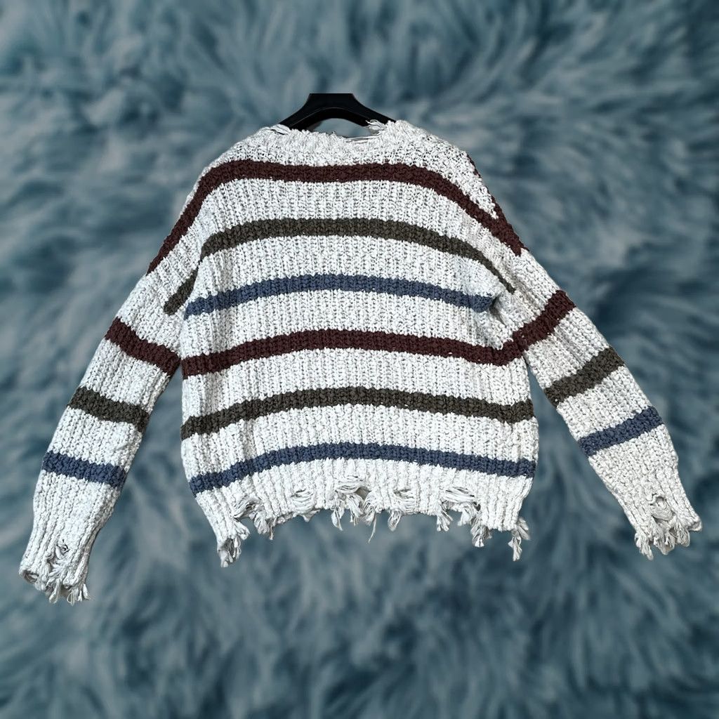 Rado Adora Sweater Shirt Knit Open-V Neck Multicolor Long Sleeve S Pullover Oversized Womens Regular Colorful Size S / US 4 / IT 40 - 1 Thumbnail