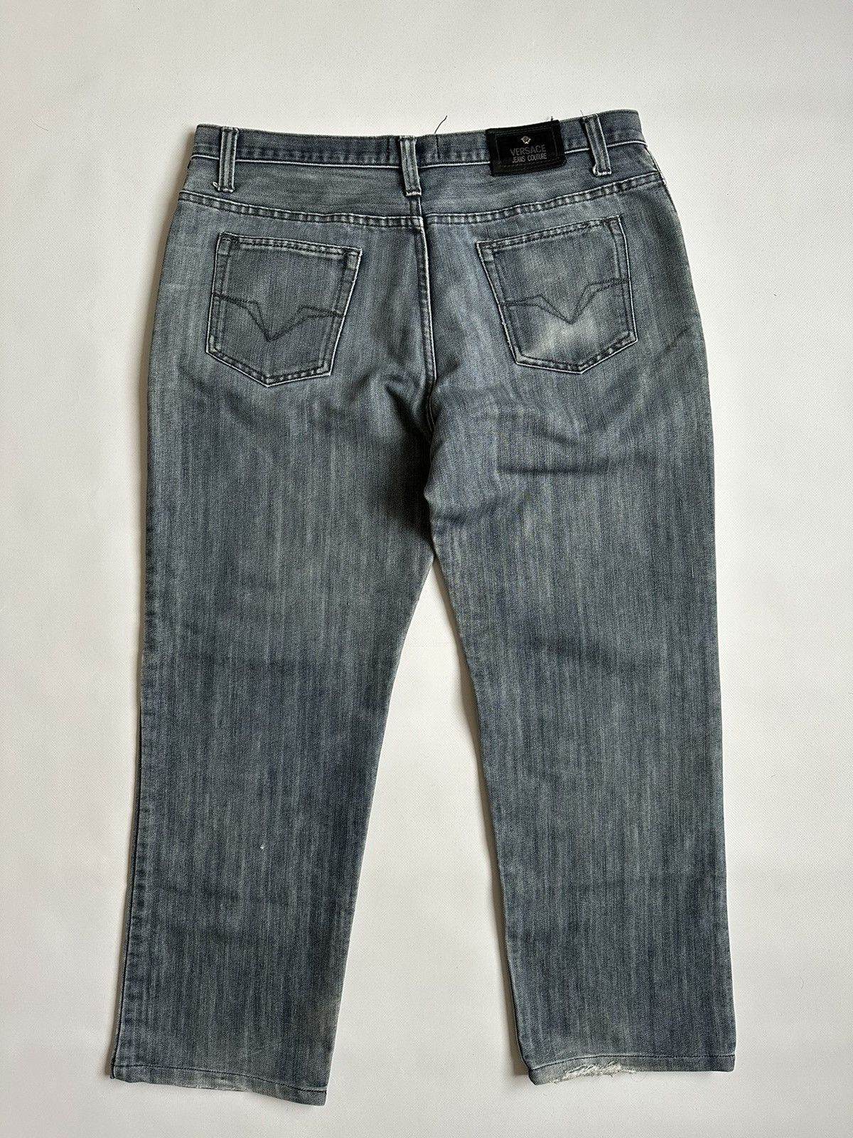 Vintage Vintage Versace Jeans Couture Medusa Straight Jeans size 38 Size US 38 / EU 54 - 1 Thumbnail