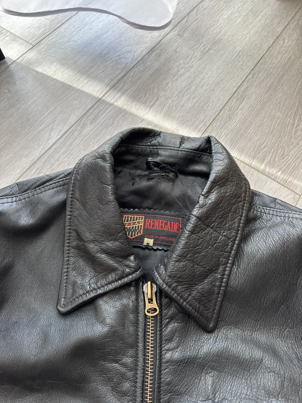 Genuine Leather Vintage Leather Jacket Ramones Biker Rare Punk Rock Rare Size US M / EU 48-50 / 2 - 4 Thumbnail