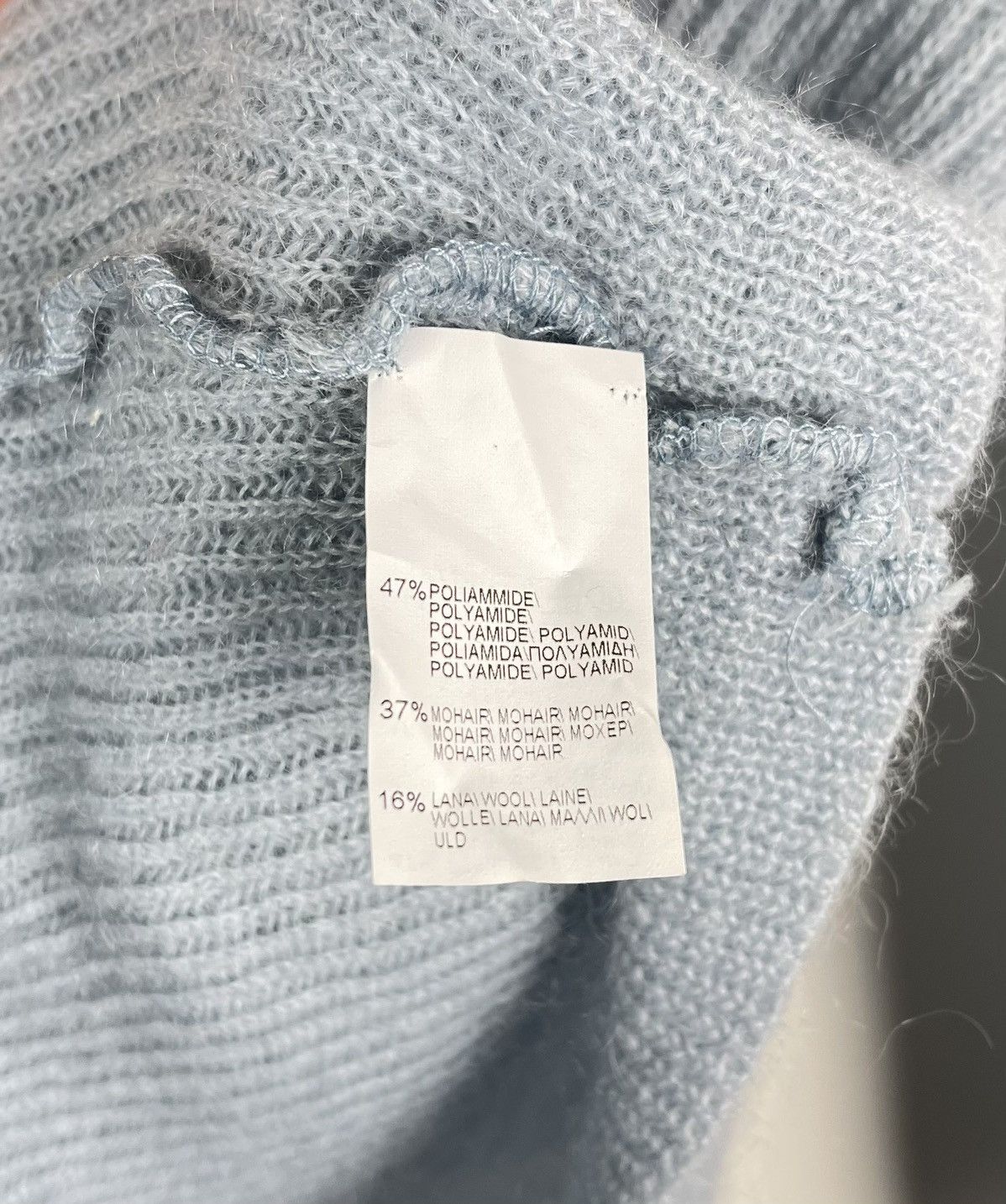 Brunello Cucinelli 🩵 Brunello Cucinelli V-neck Sweater Mohair Blend Womens Blue Size M / US 6-8 / IT 42-44 - 6 Thumbnail