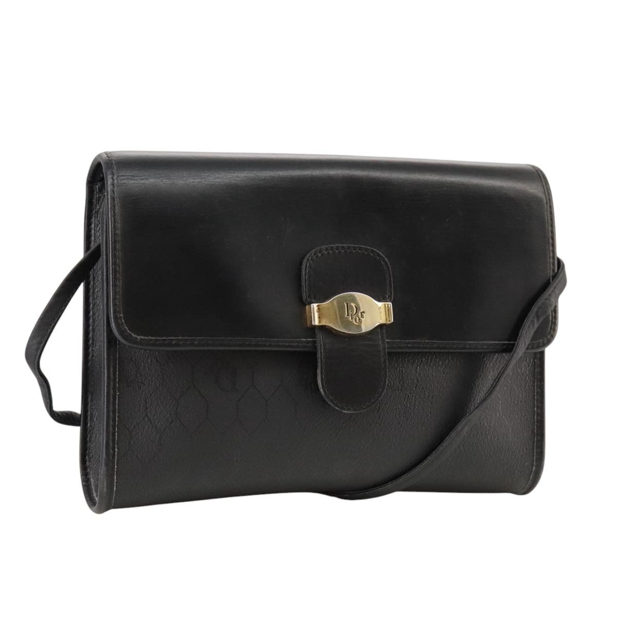 Dior Honeycomb Black Leather Shoulder Bag (Pre-Owned) Size ONE SIZE - 1 Thumbnail