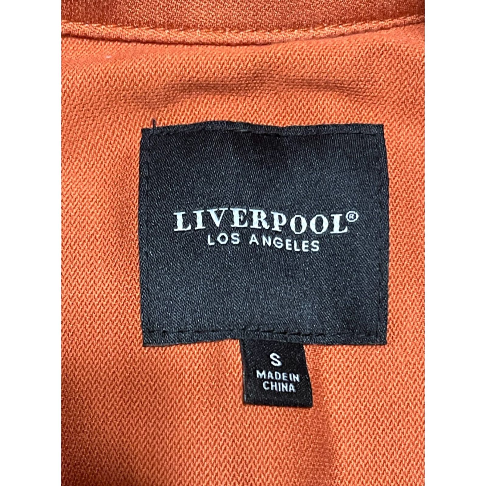 Vintage Liverpool Jacket Women's Small Orange Full Zip Chest Pockets Jacket, Regular, Fall Spring Summer, Liverpool Jeans Womens, Basic Jacket Size S / US 4 / IT 40 - 5 Thumbnail