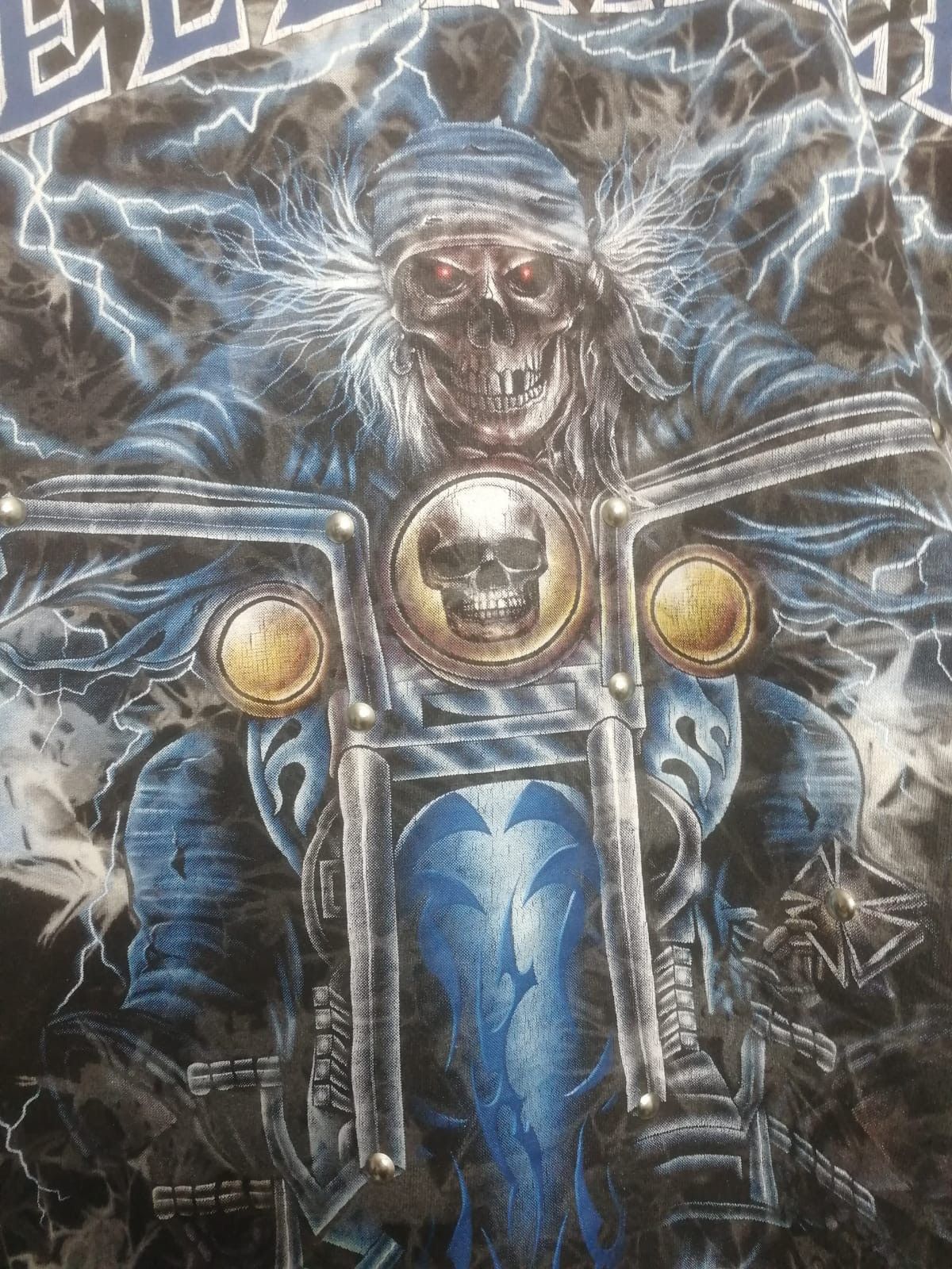 Band Tees Vintage hellrider Moto y2k tee vintage skull rare Size US L / EU 52-54 / 3 - 7 Thumbnail