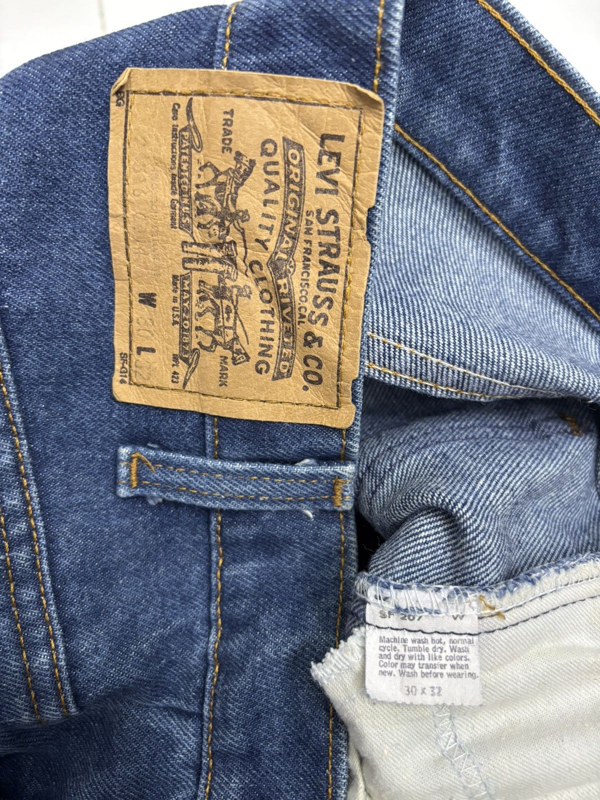 Hedi Slimane ❤️‍🔥Vintage Levis 516 Orange Tab Flared Jean Made in USA Size US 30 / EU 46 - 12 Thumbnail
