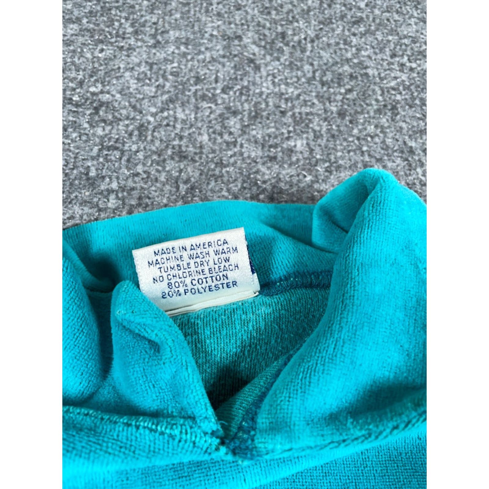 Velour VINTAGE Chesterfield Velour Shirt Mens Medium Teal Green Embroidered Chest Pocket 90s Retro Polo Size US M / EU 48-50 / 2 - 4 Thumbnail