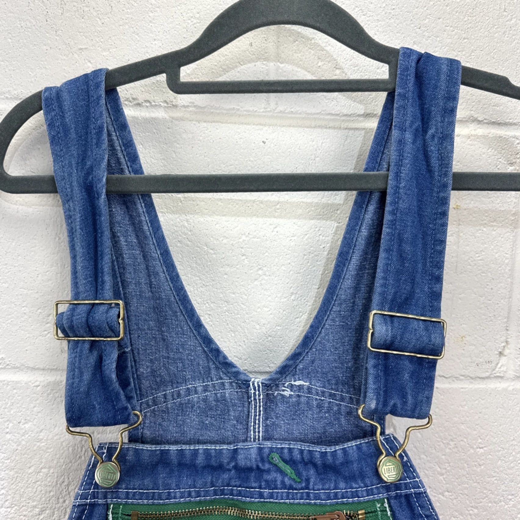 Denime Liberty Denim Bib Overalls Men Regular Size 38x30 Blue 90s Retro Workwear Size US 38 / EU 54 - 2 Thumbnail