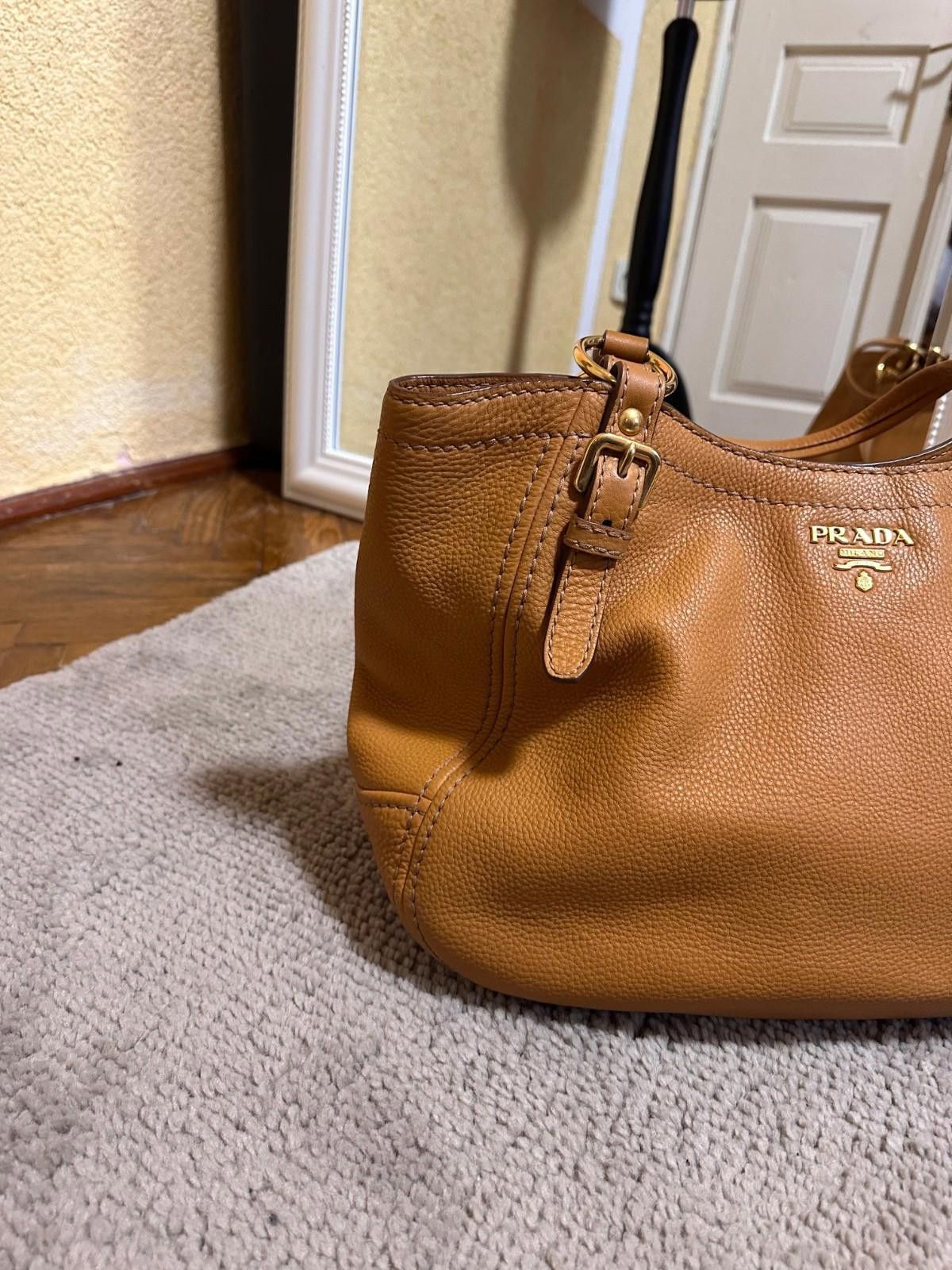 Prada Prada Vitelo Caramelo Bag Size ONE SIZE - 4 Thumbnail
