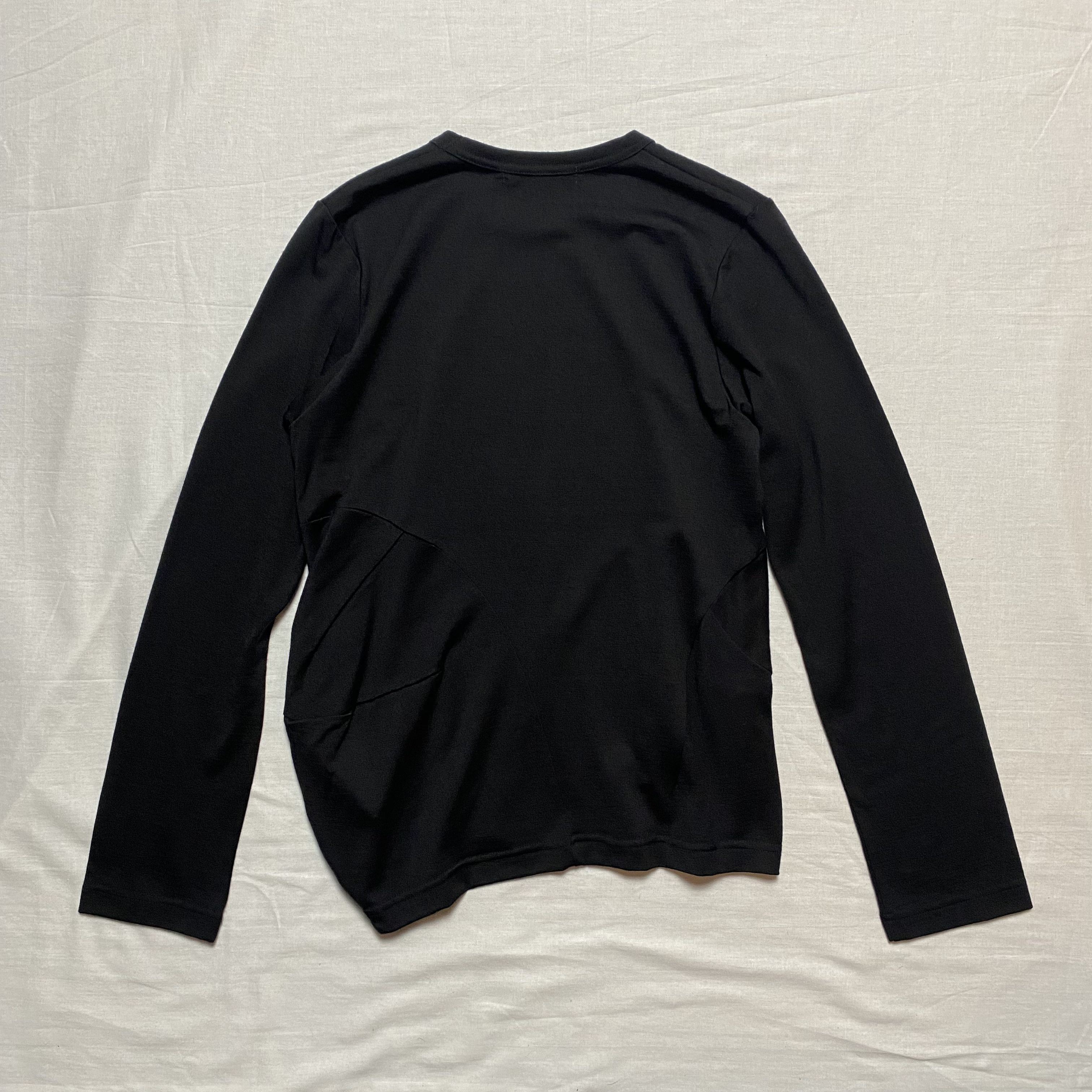 Comme des Garcons × Junya Watanabe Comme des Garçons Asymmetric 3D Black Wool Top Size S / US 4 / IT 40 - 2 Thumbnail