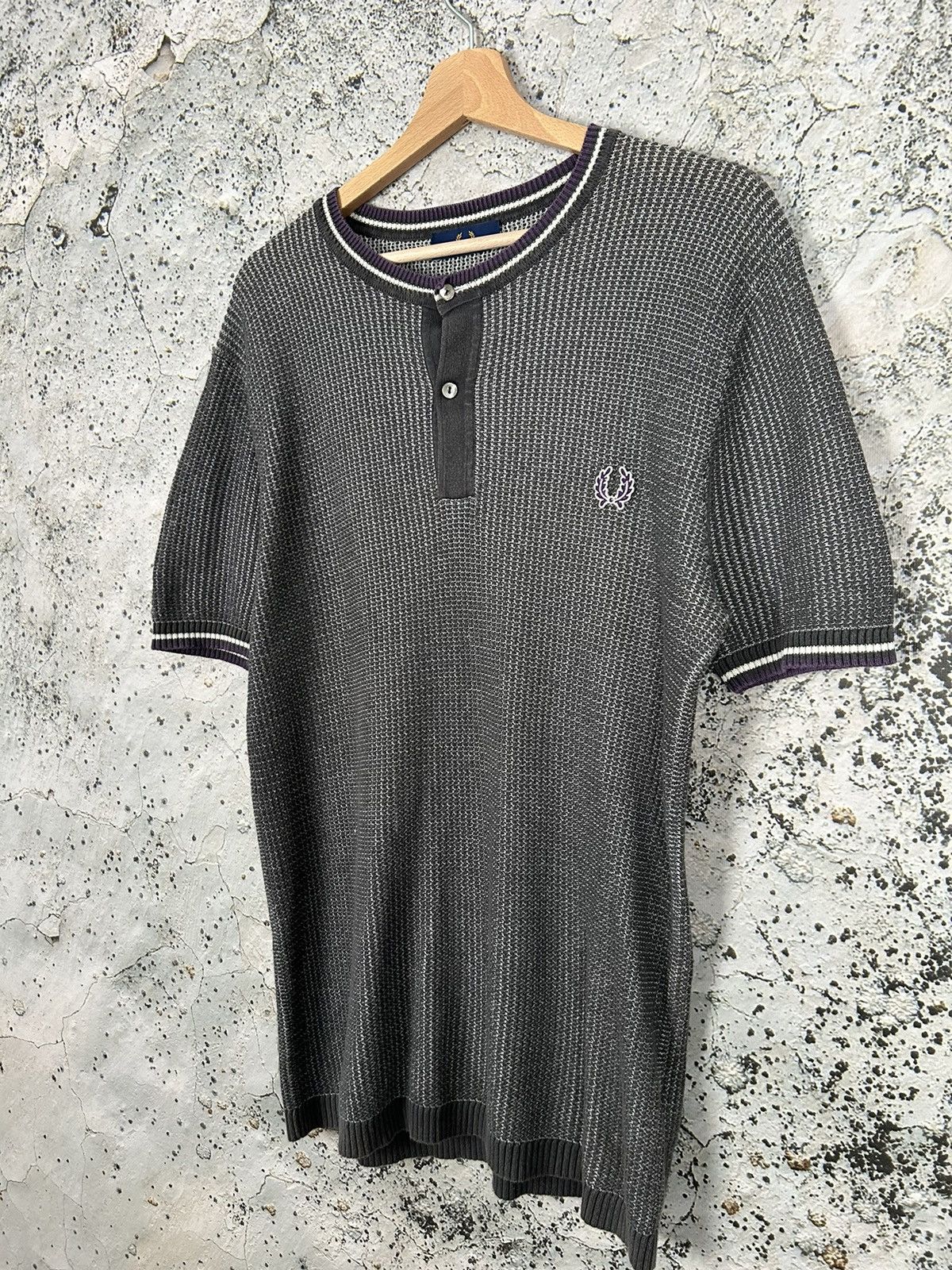 Fred Perry × Vintage Fred Perry Grey Tee Vintage Streetwear Hype Archival Size US L / EU 52-54 / 3 - 2 Thumbnail