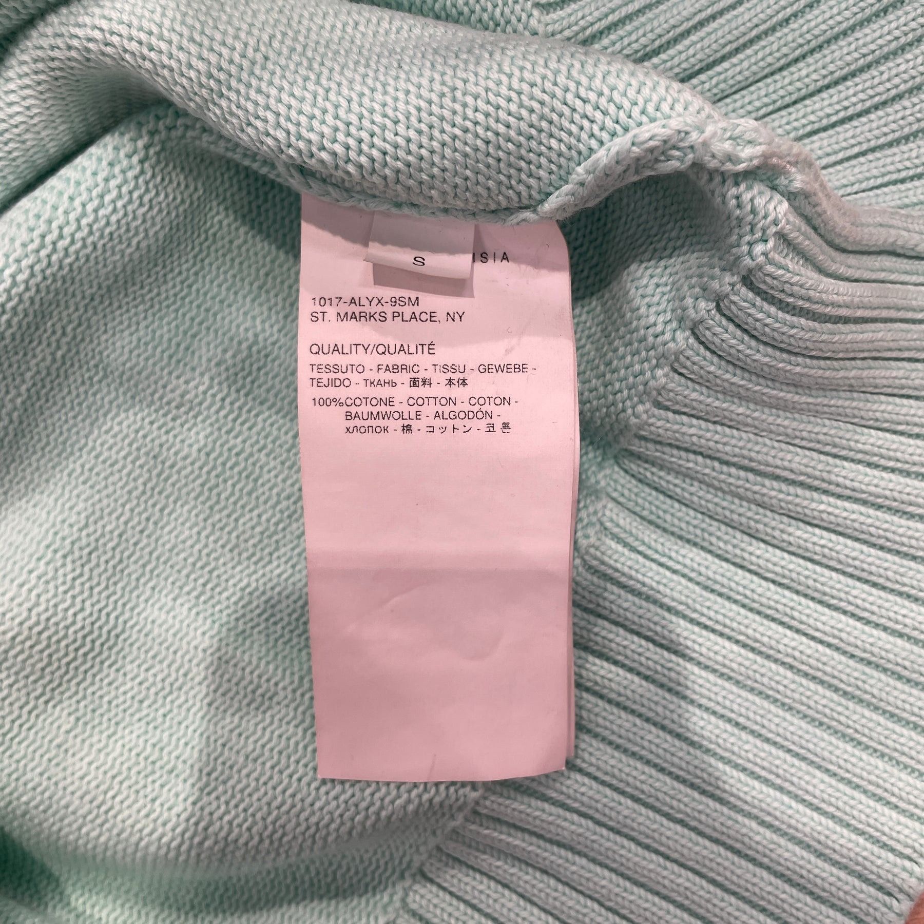 1017 ALYX 9SM Logo Drop Shoulder Knit Sweater Size US S / EU 44-46 / 1 - 3 Thumbnail