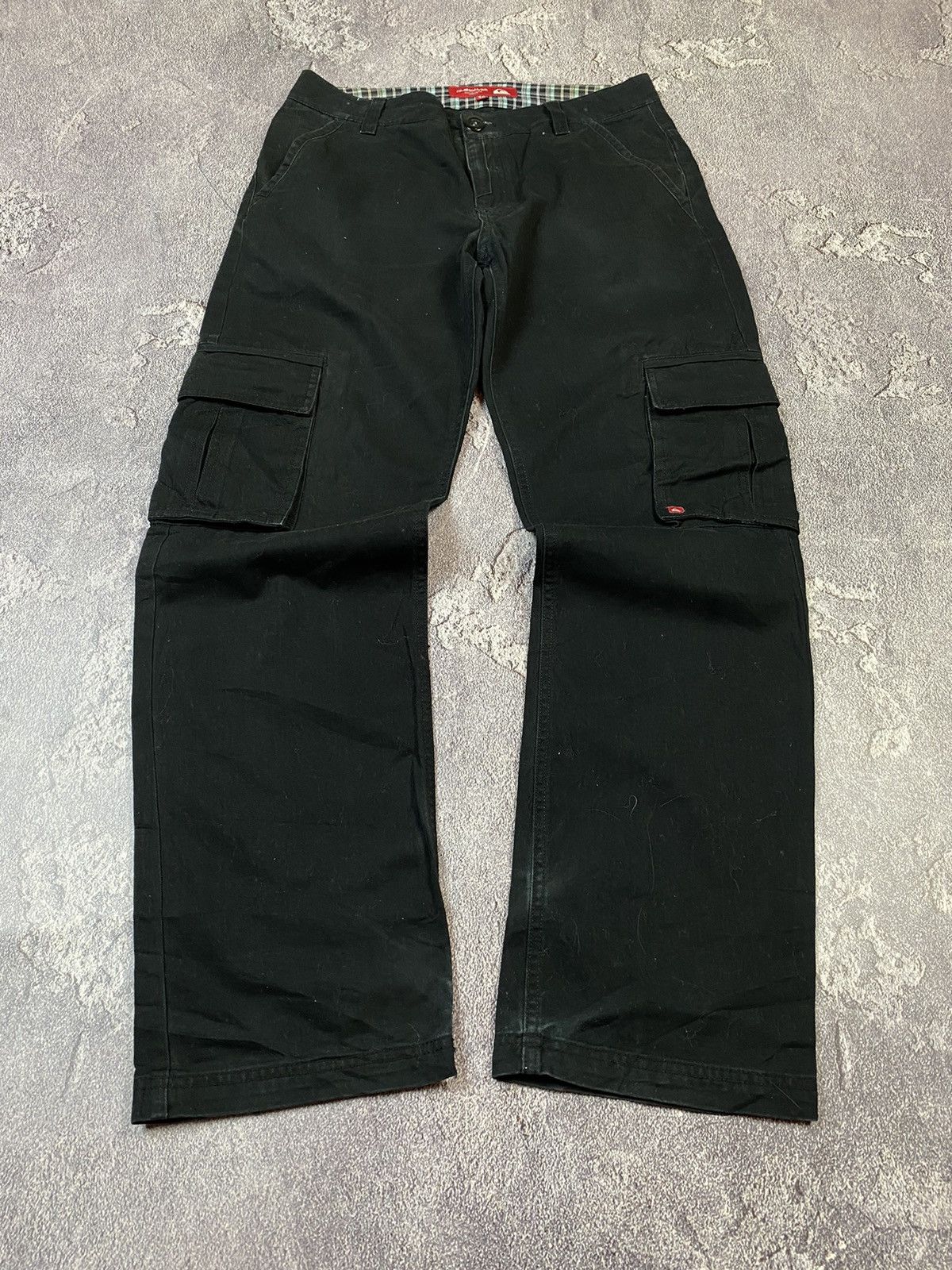 Quiksilver VTG Quiksilver Cargo Black Pants Surf Style Streetwear Size US 31 - 2 Thumbnail