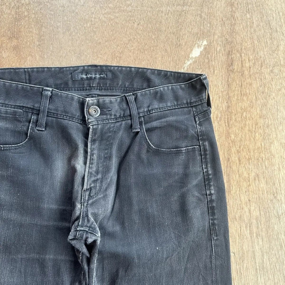 Fragment Design × Vanquish BLACK BY VANQUISH Jeans Blank Stretchable Rugged Pants Size US 31 - 6 Thumbnail