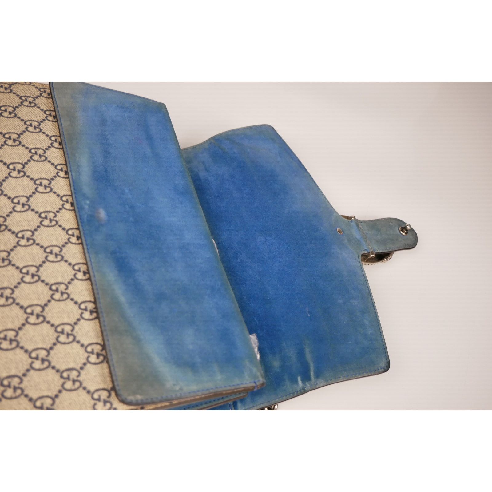 Gucci Gucci GG Blooms Dionysus Shoulder Bag (Blue) Size ONE SIZE - 11 Thumbnail