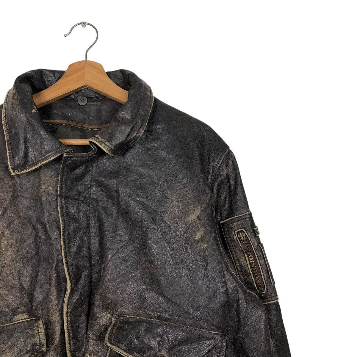 Japanese Brand 🔥VINTAGE BIKER LEATHER JACKET UNKNOWN BRAND ISSEY MIYAKE Size US M / EU 48-50 / 2 - 8 Thumbnail