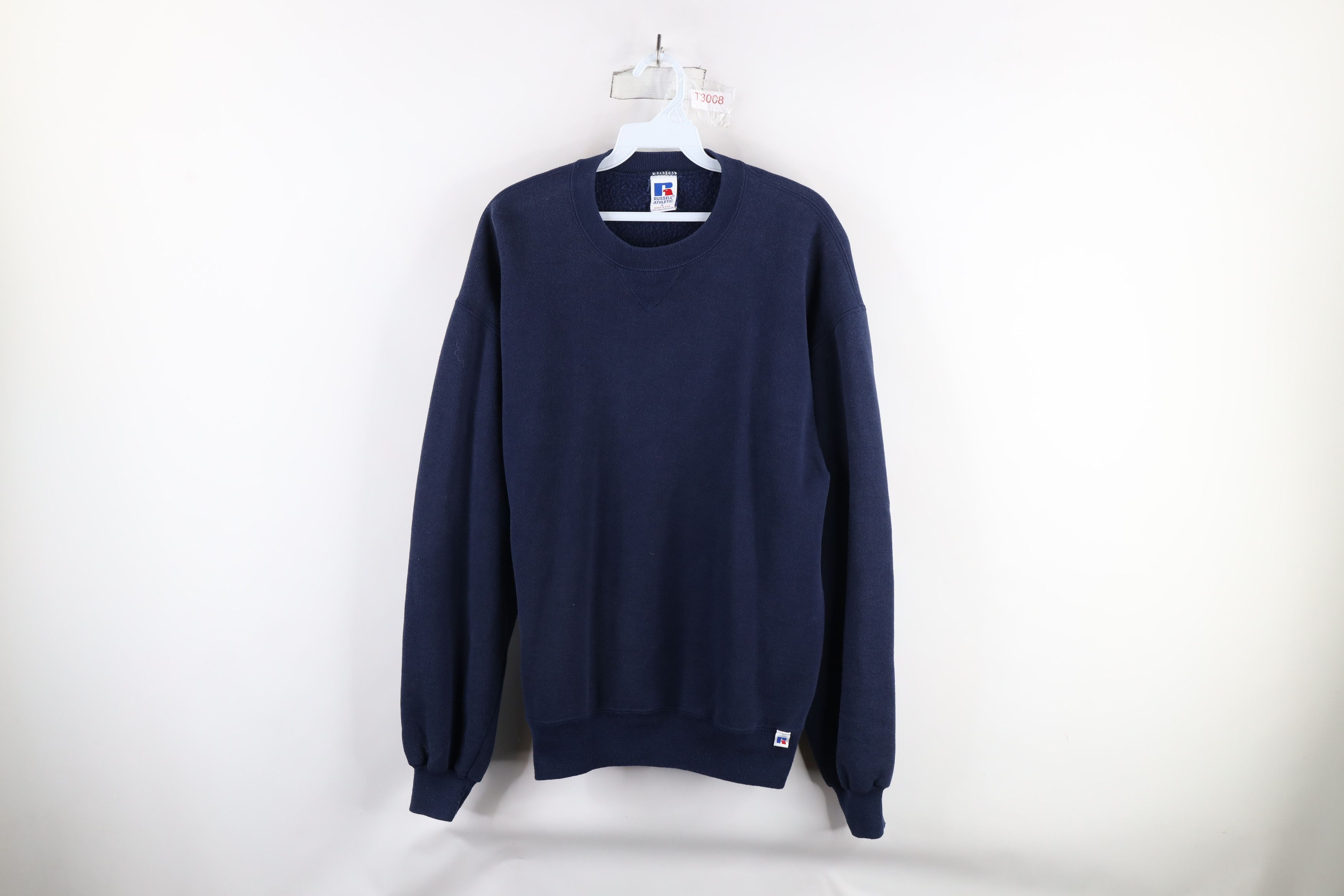 Russell Athletic × Vintage Vintage 90s Russell Athletic Crewneck Sweatshirt Blue USA Size US L / EU 52-54 / 3 - 1 Thumbnail