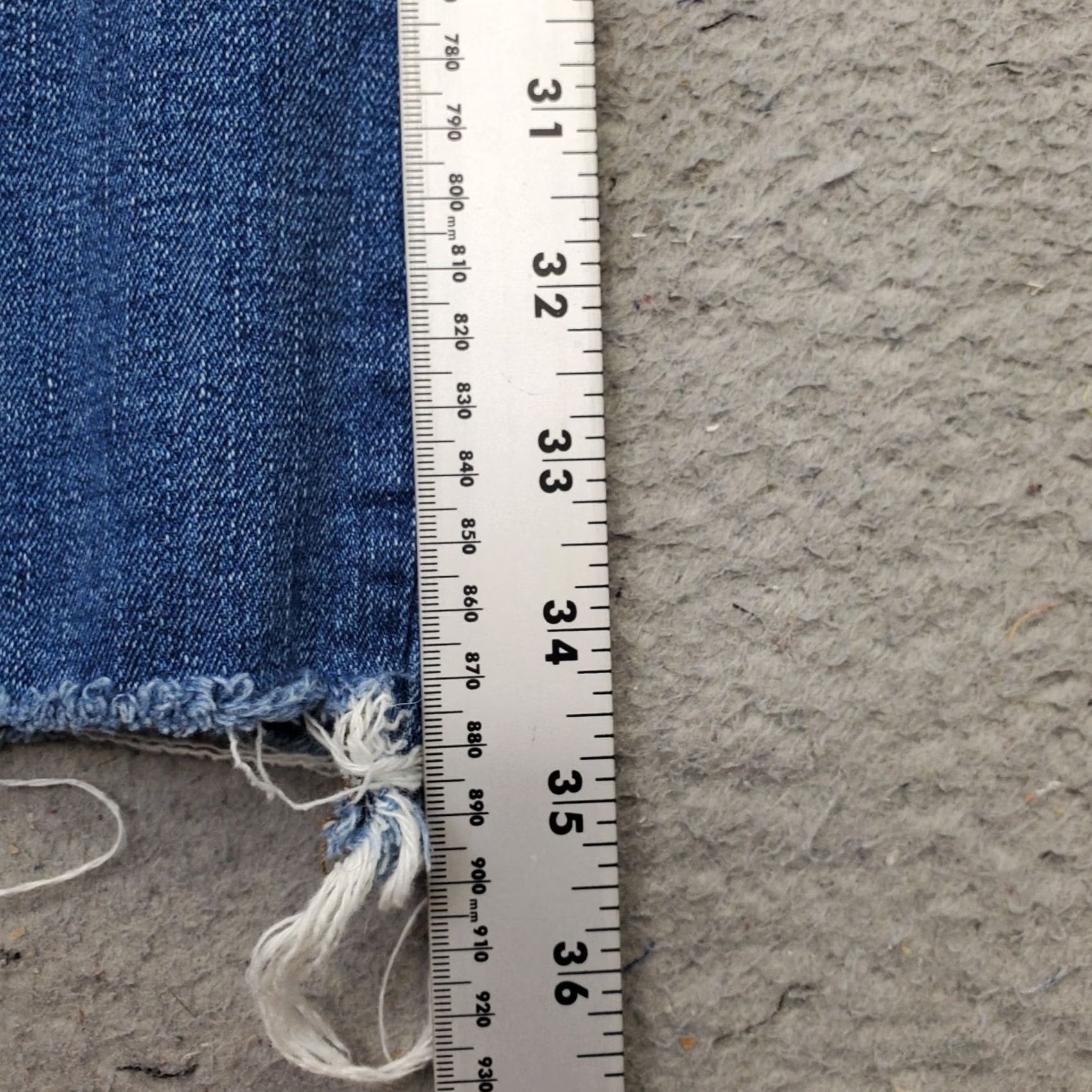 Madewell Madewell Womens 26 Blue Denim Skinny Crop Jeans High Rise Whiskered Faded Raw Hem Size 26" / US 2 / IT 38 - 5 Thumbnail