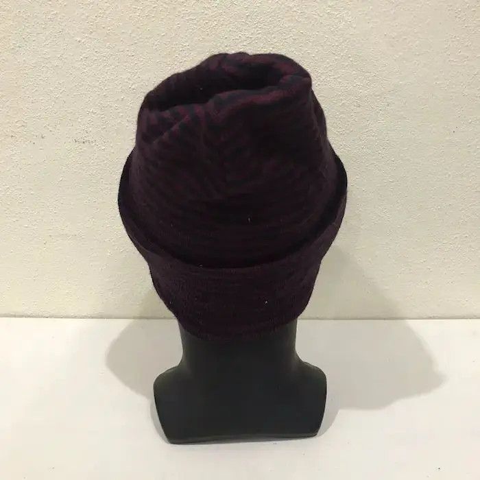 Vintage Made In USA Stripe Design Beanie Hat Size ONE SIZE - 4 Thumbnail