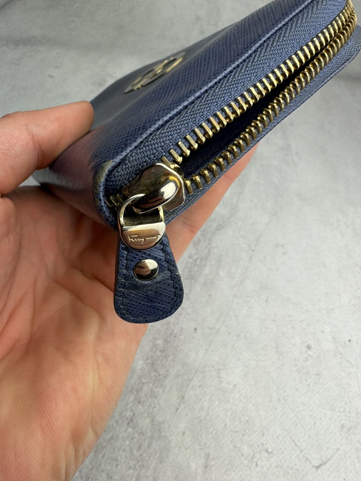 Salvatore Ferragamo × Vintage Salvatore Ferragamo Wallet leather long bifold vintage Size ONE SIZE - 4 Thumbnail